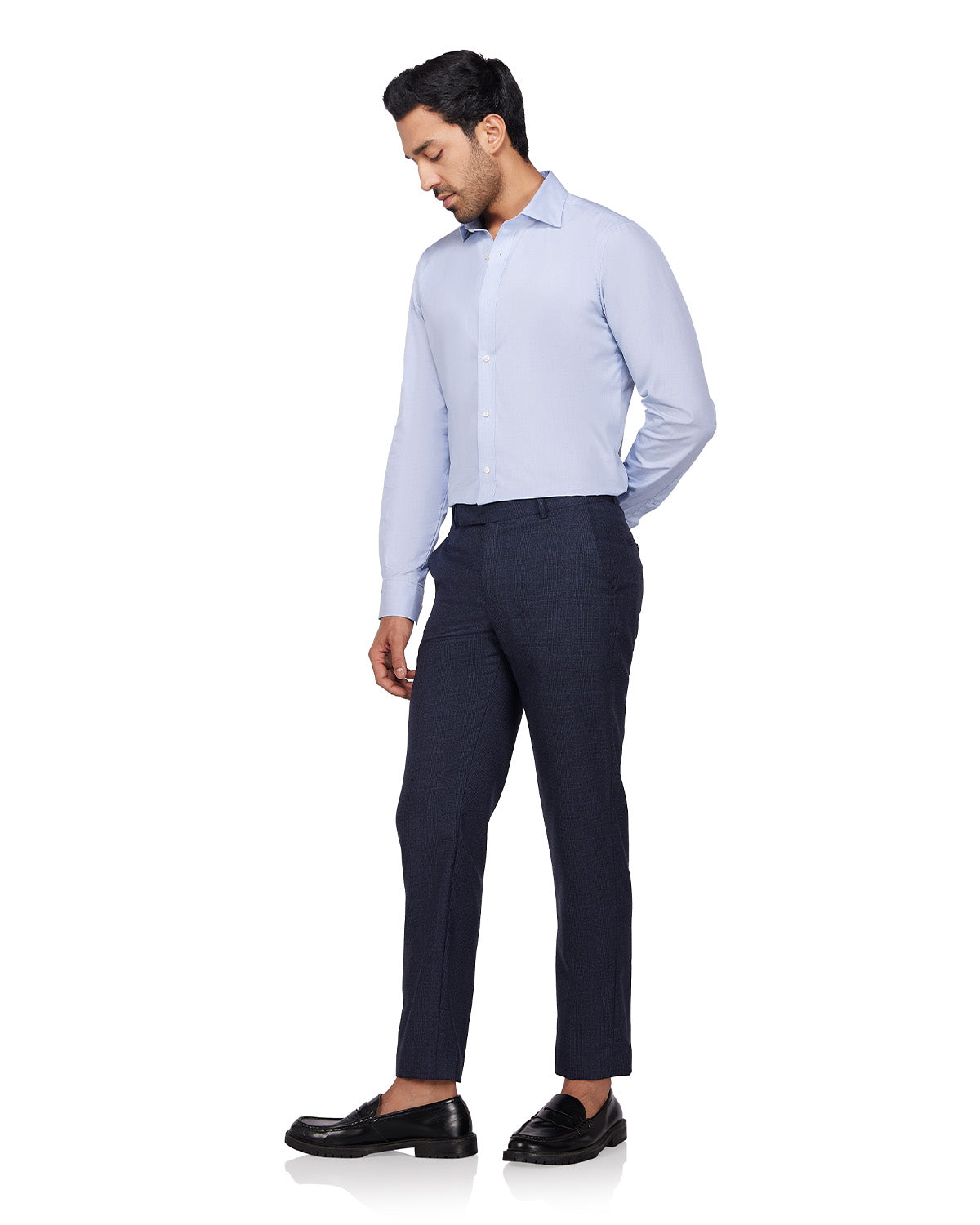 Cotton Dobby Shirt - Blue