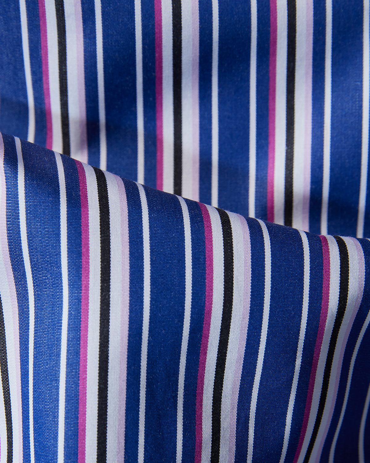 Poplin Striped Shirt - Blue & Pink