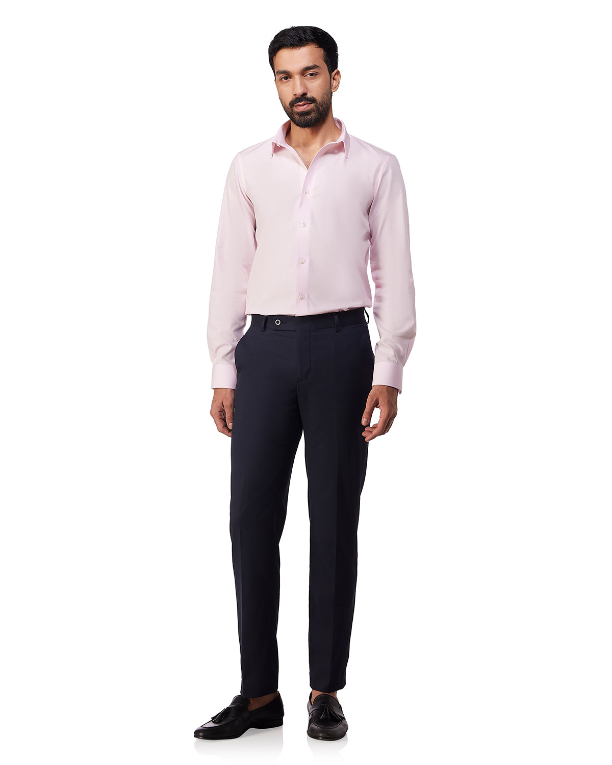 Easy-Care Cotton Poplin Shirt - Pink