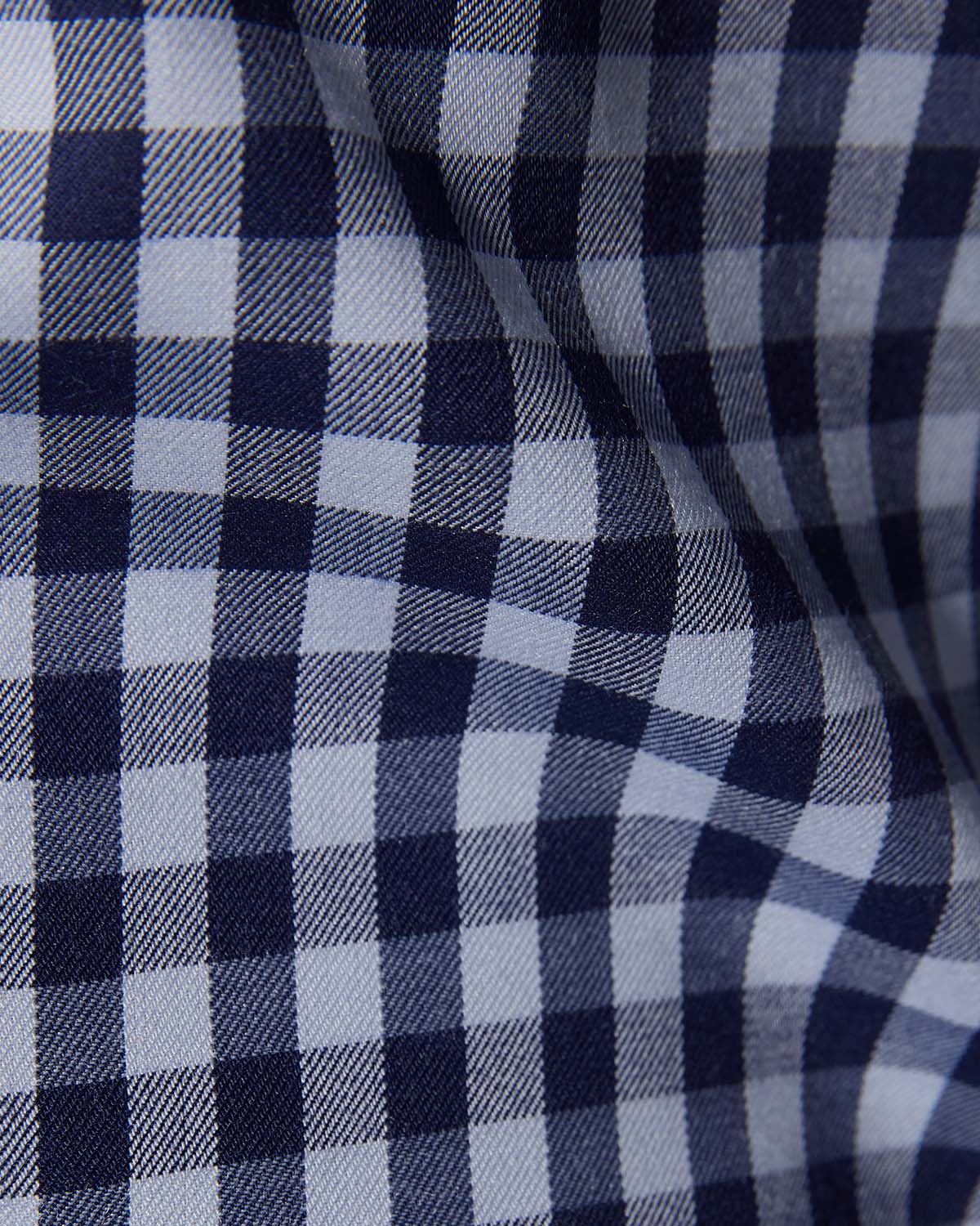 Japanese Twill Checked Shirt - Grey & Navy