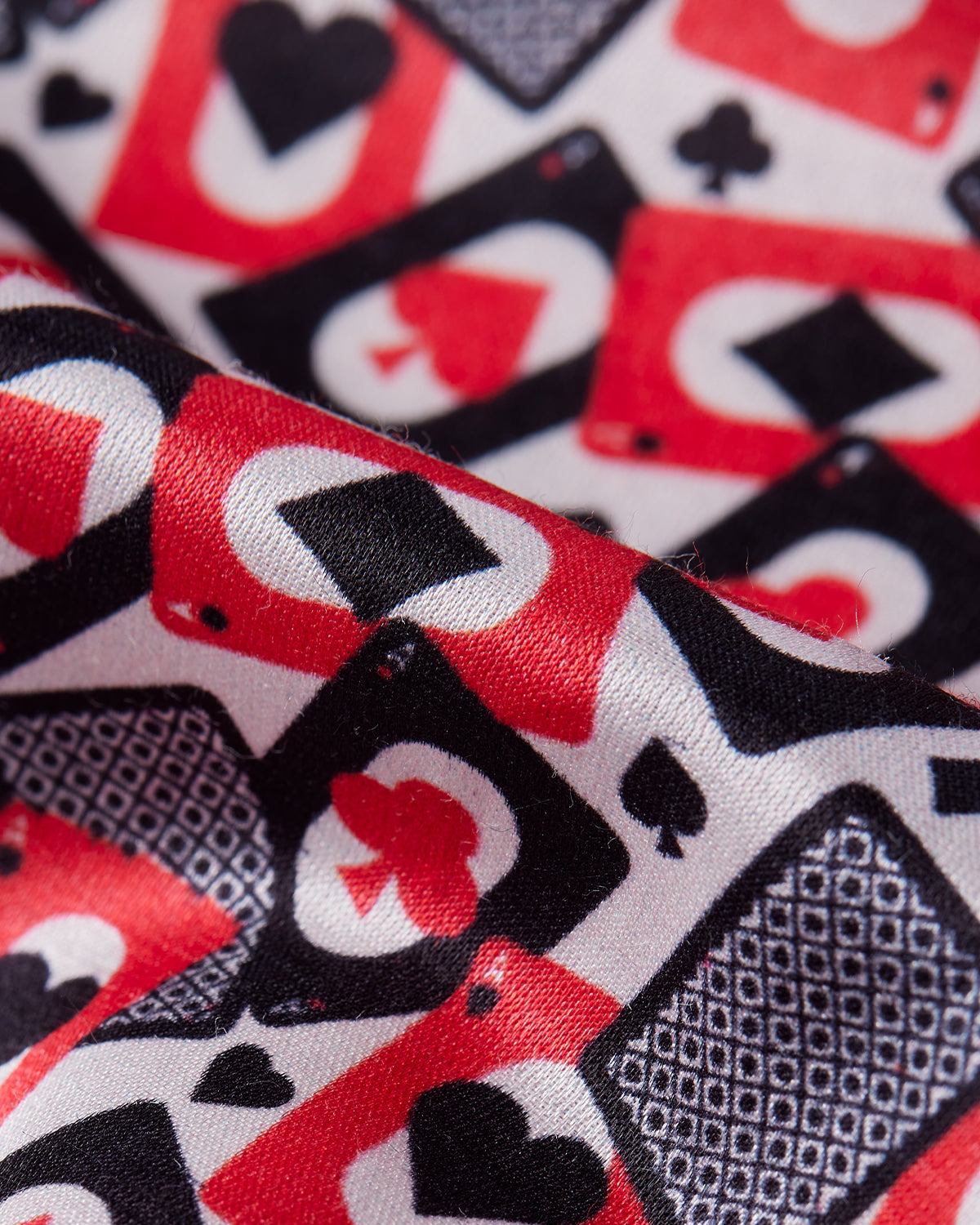 Cardinale Cotton Silk Printed Shirt - Black & Red