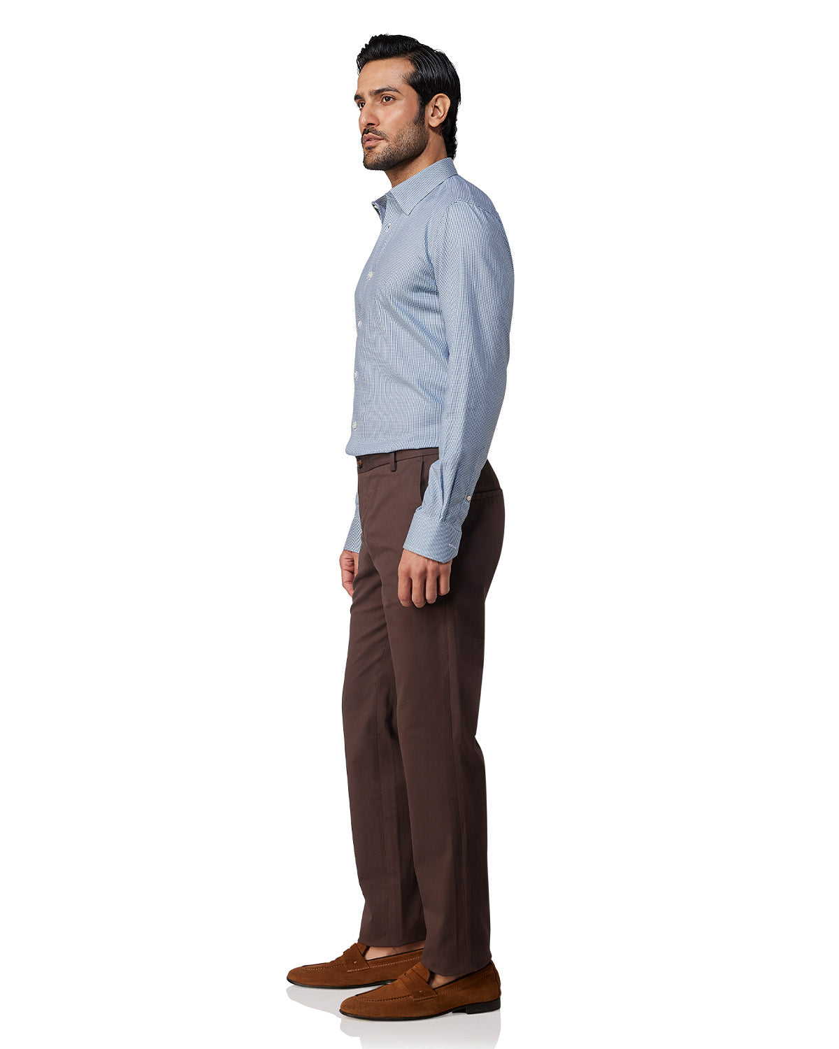 Lightweight Dobby Shirt - Blue & White