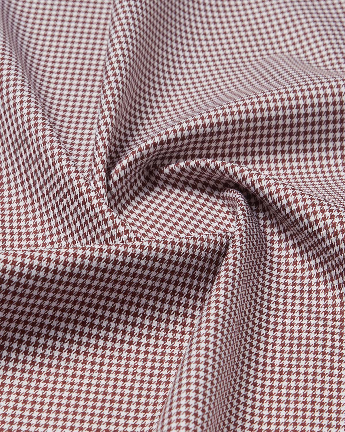 Houndstooth Shirt - Brown
