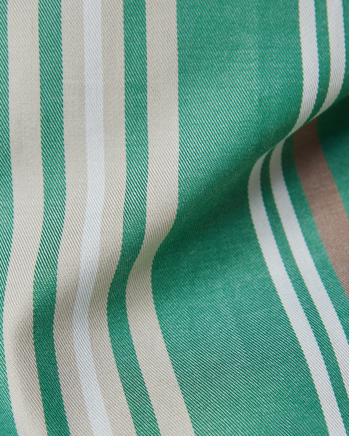 Twill Striped Shirt - Green