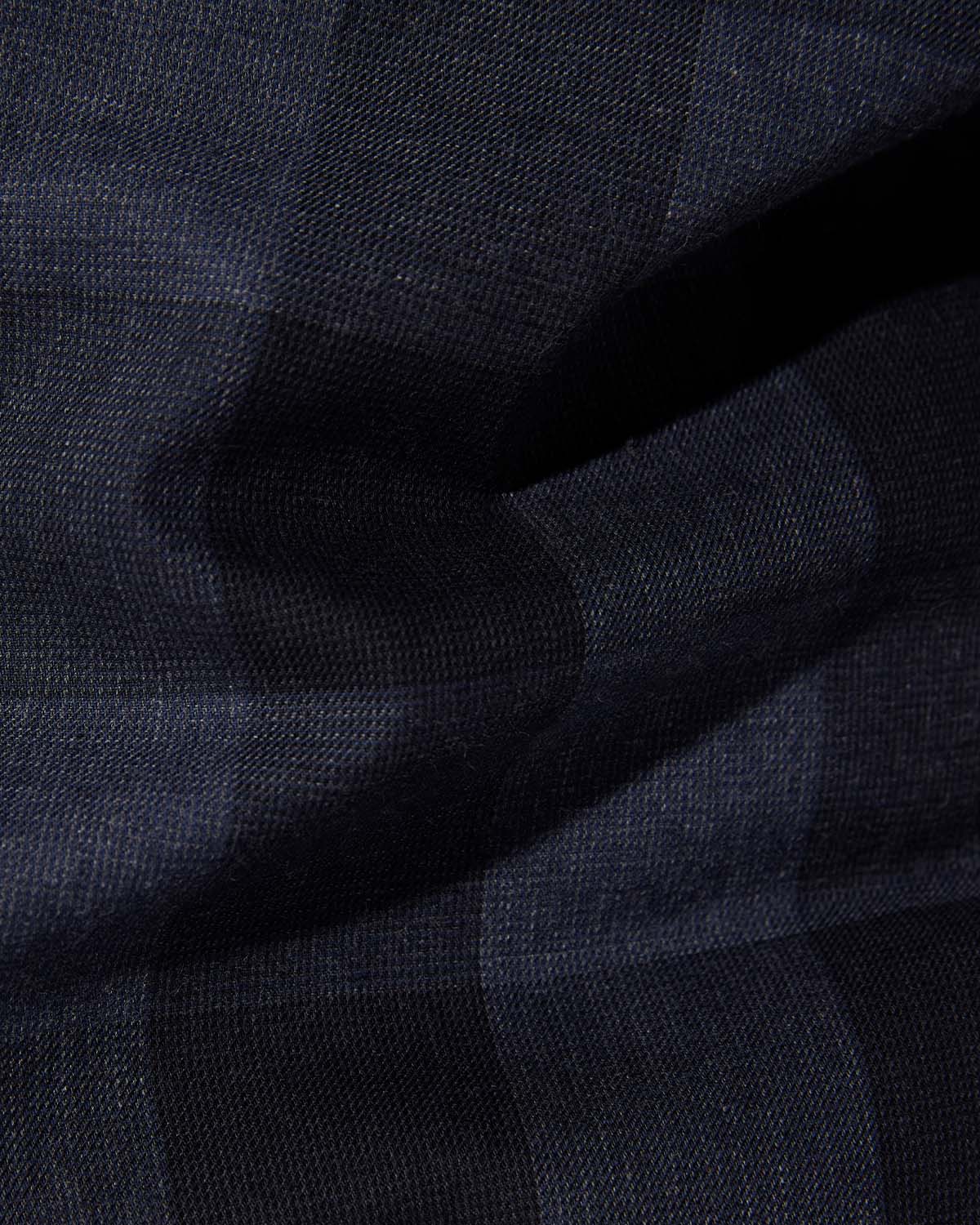 Japanese Twill Checked Shirt - Grey & Black