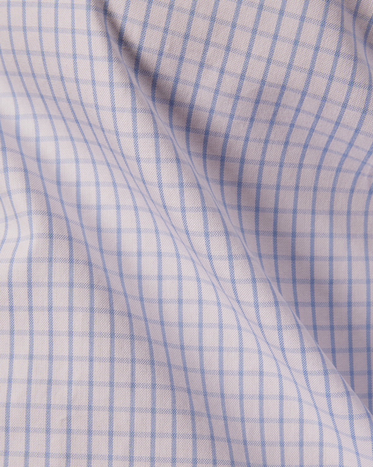 Cotton Checked Shirt - Blue