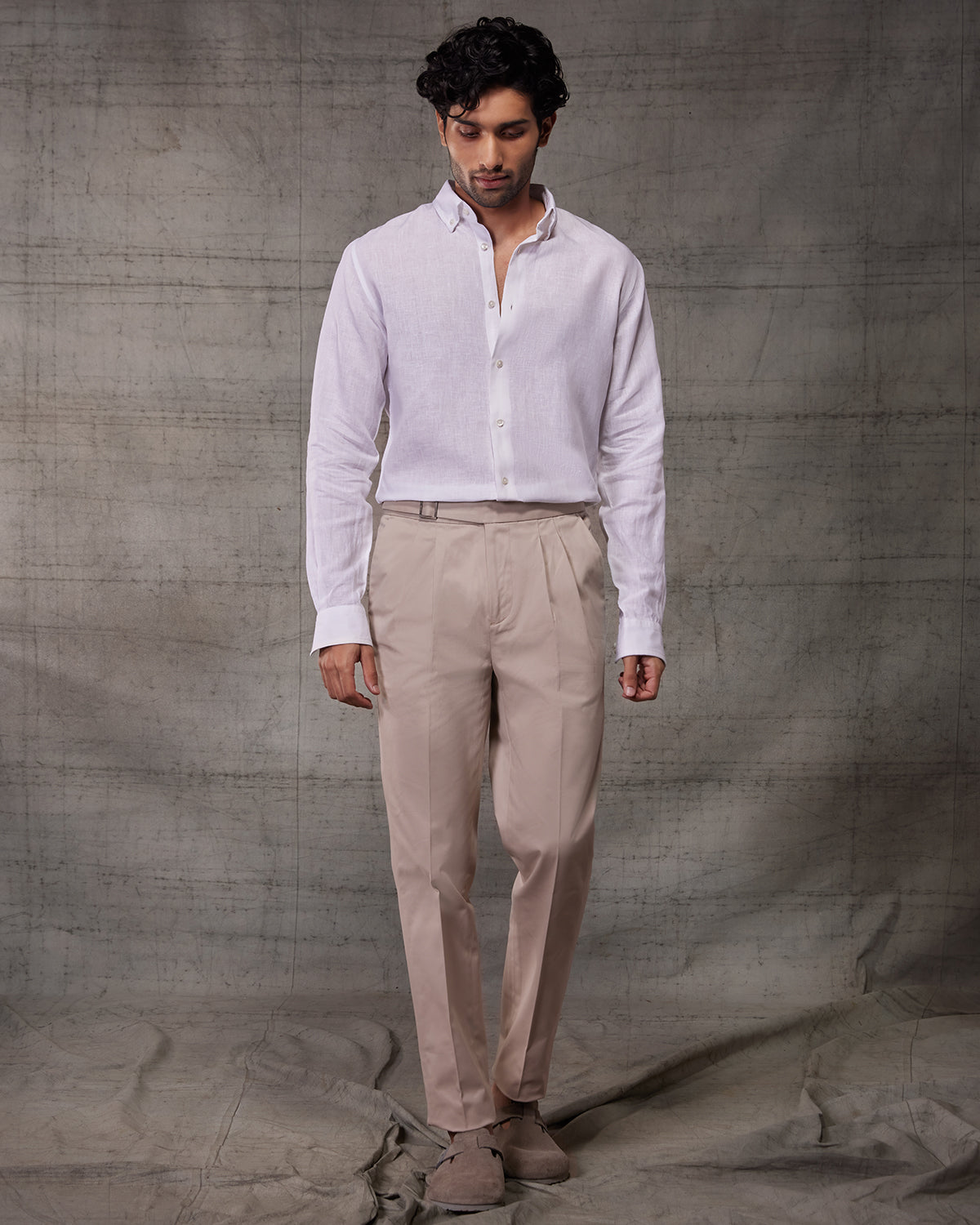 Soft Washed Linen Shirt - White