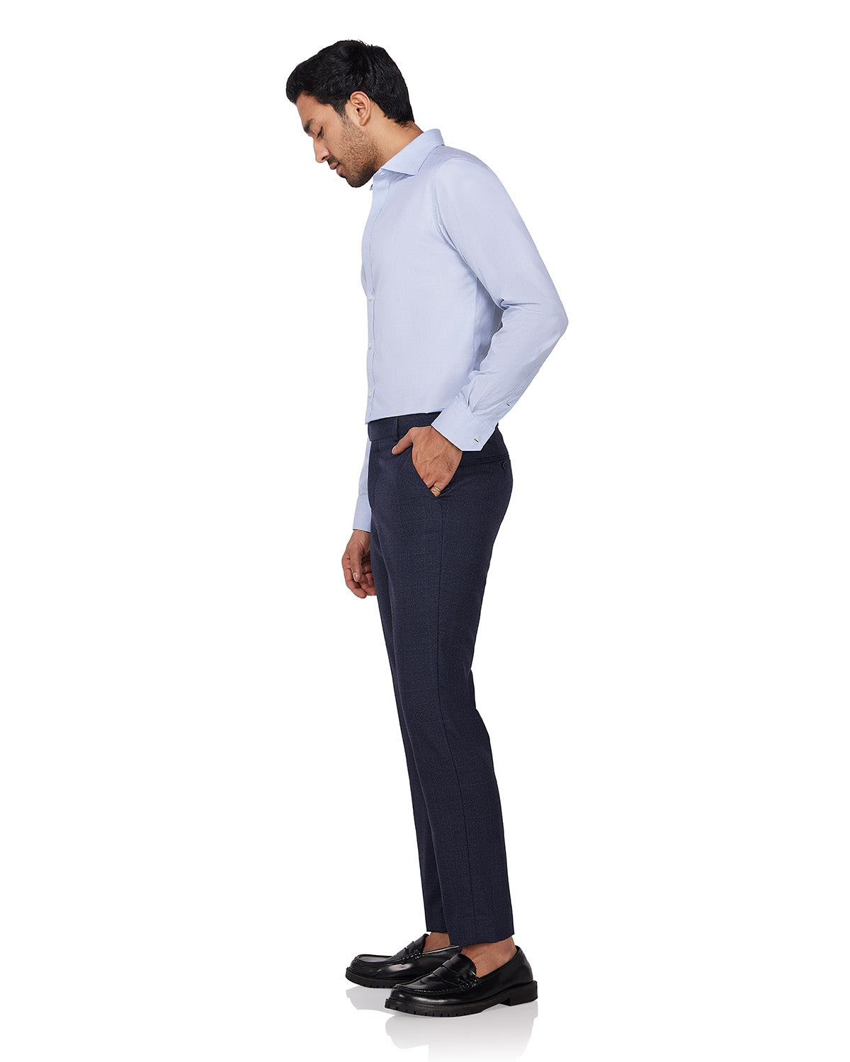 Cotton Dobby Shirt - Blue