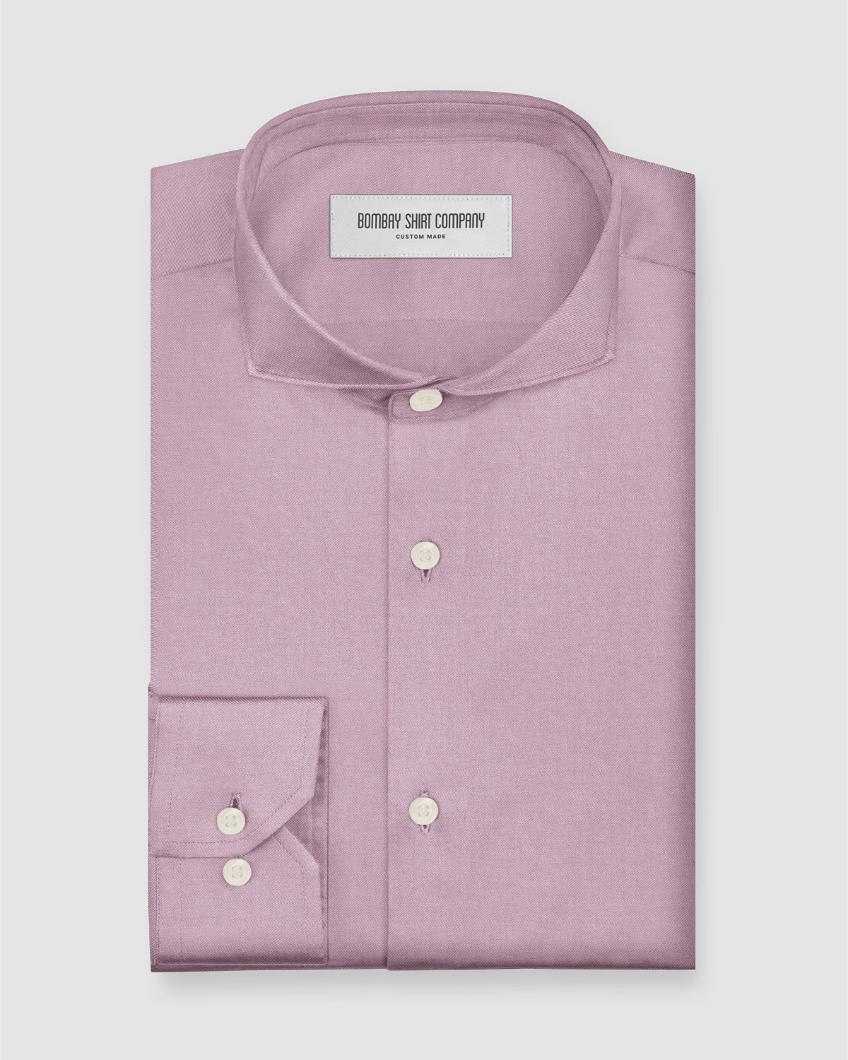 Ellara Herringbone Shirt - Pink
