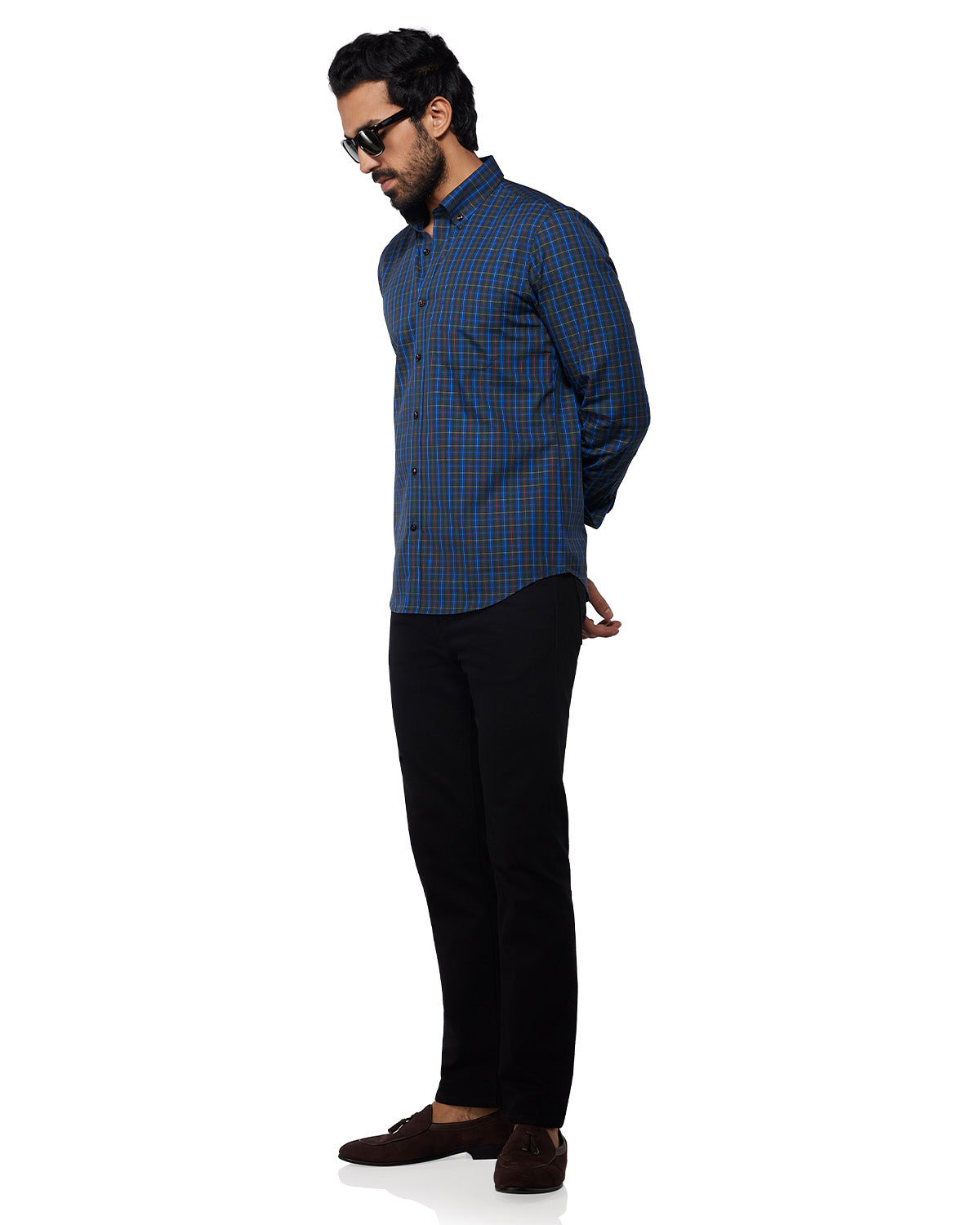 Cotton Oxford Checked Shirt - Multicoloured