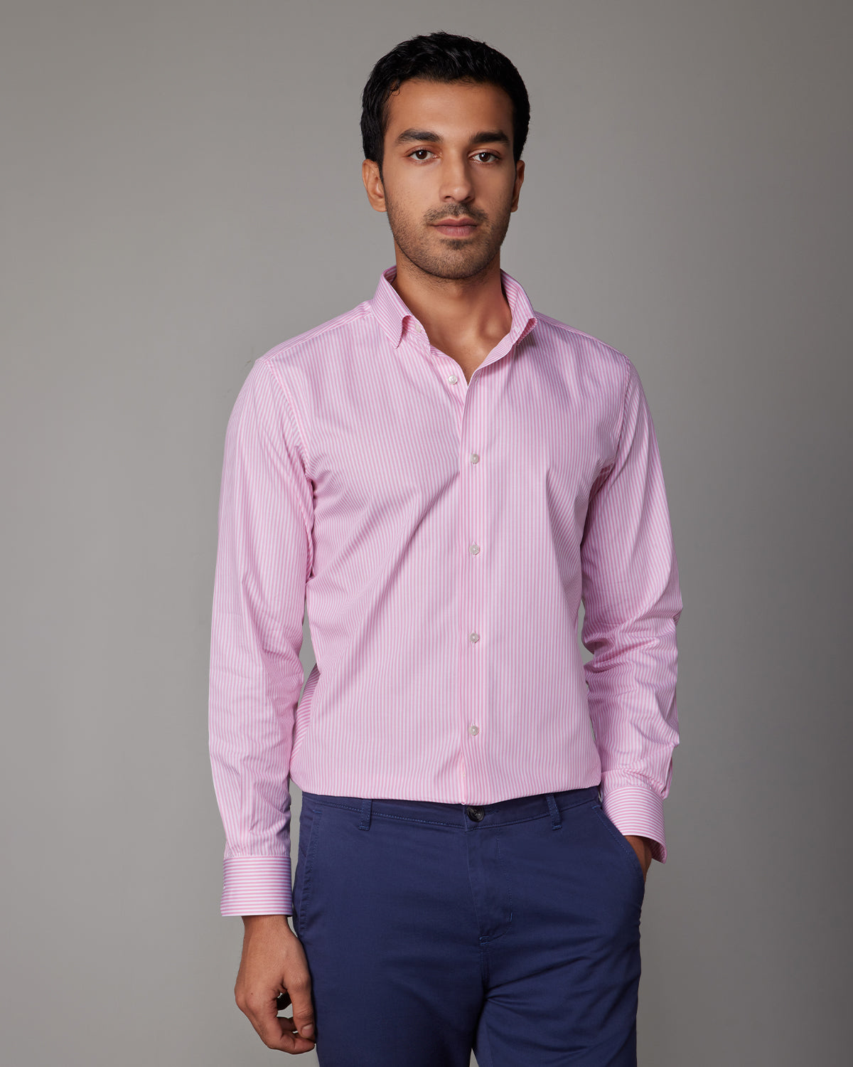 Bengal Striped Shirt - Pink