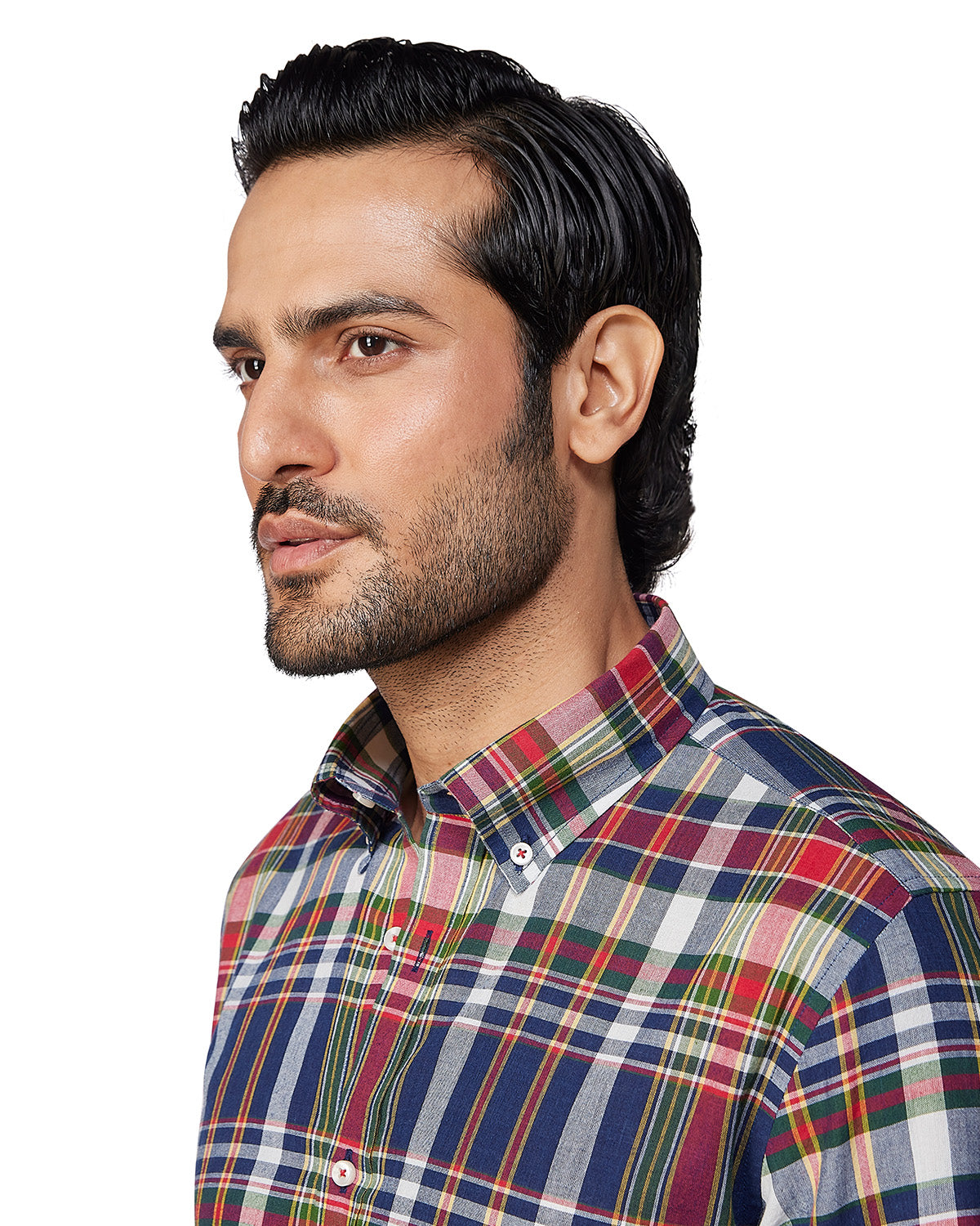 Japanese Cotton Checked Shirt - Multicoloured