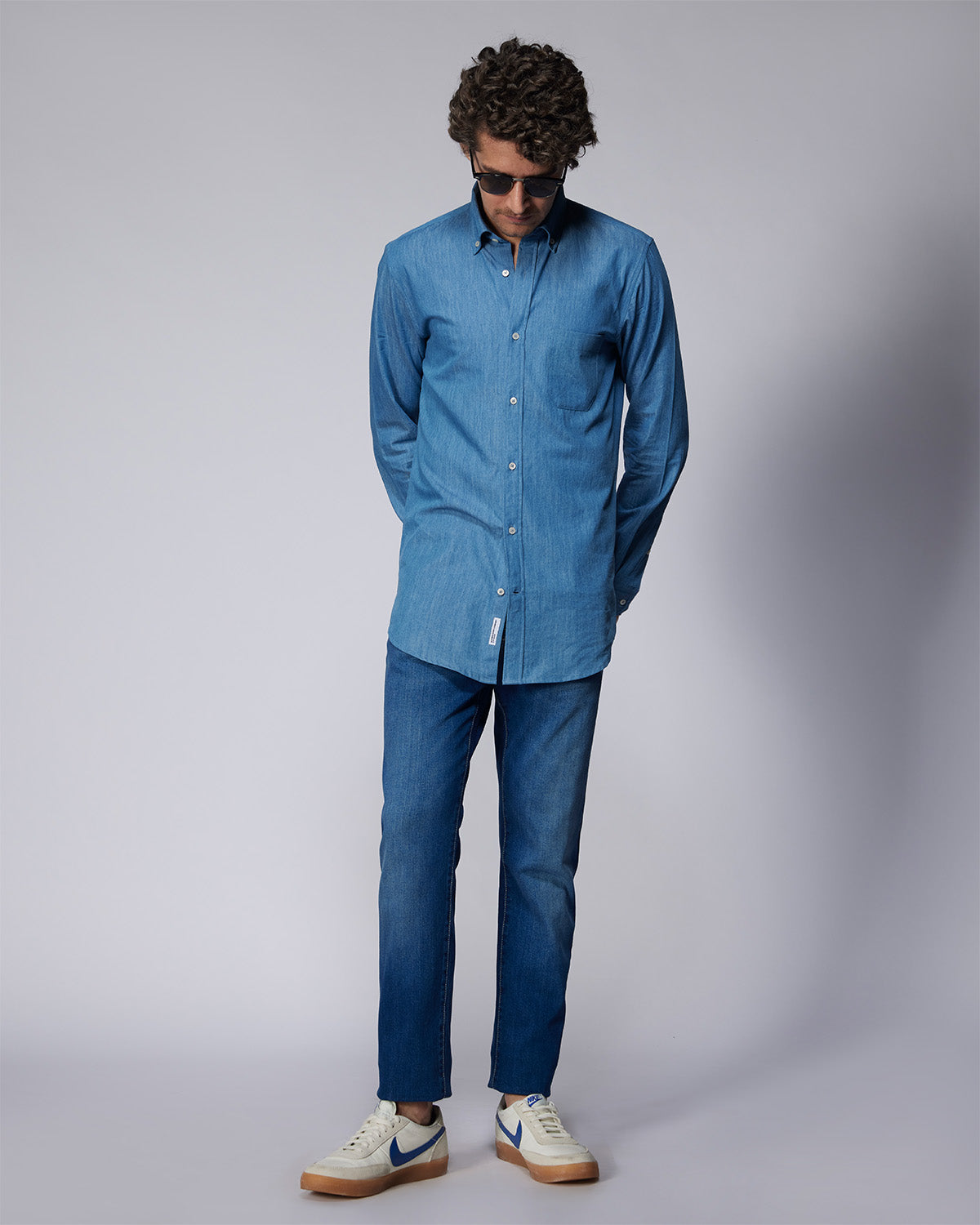 Denim Shirt - Mid Blue