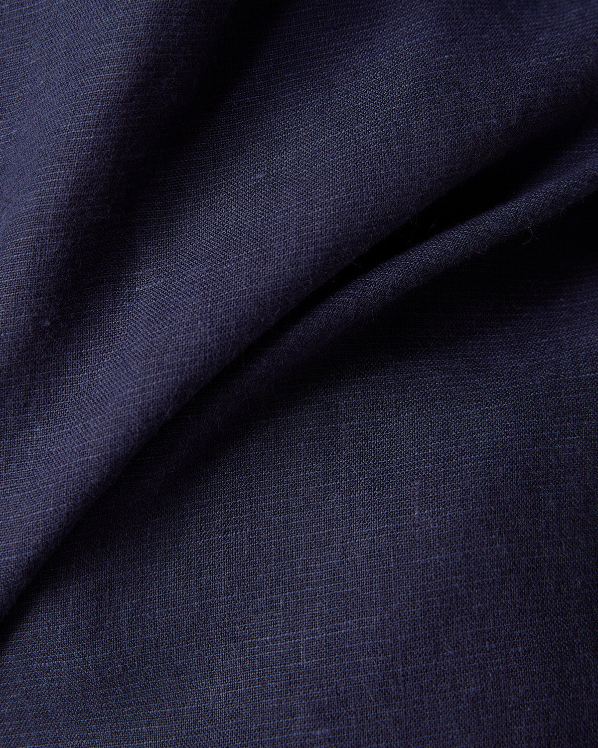 100% Linen Shirt - Navy