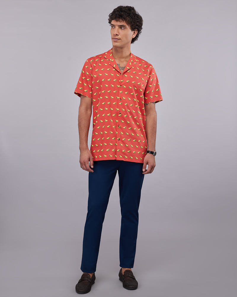 Taco Printed Shirt - Red