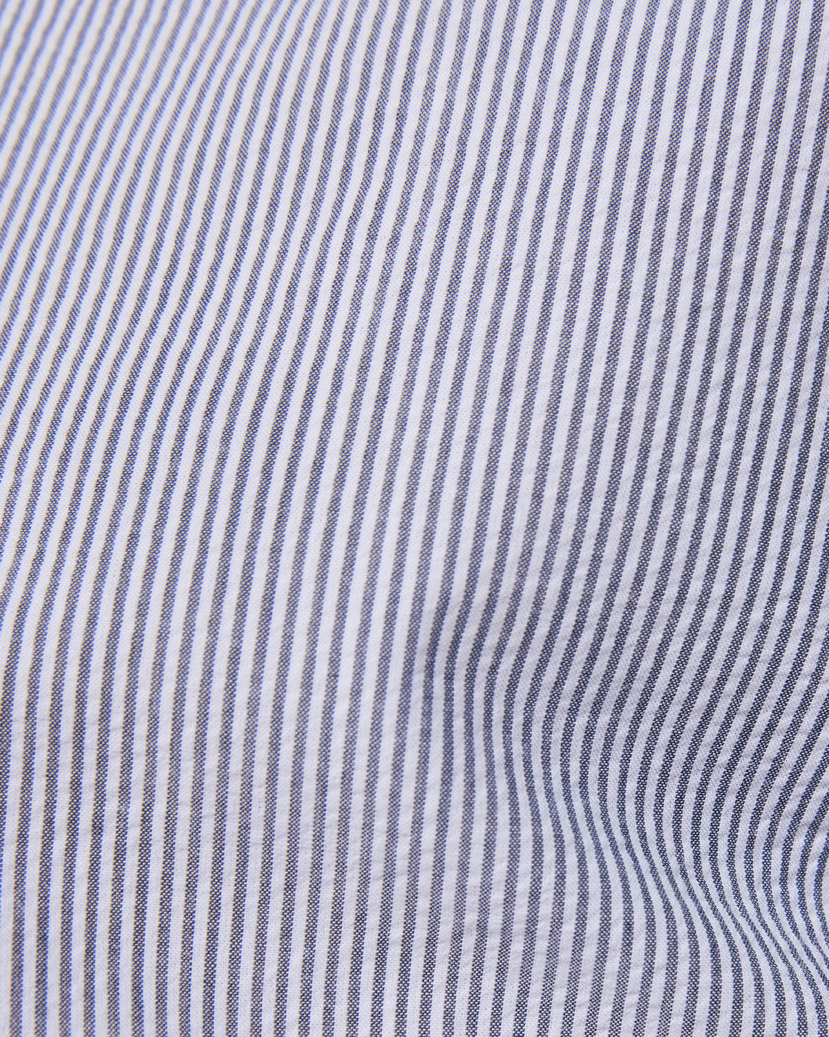Seersucker Striped Shirt - Grey & White