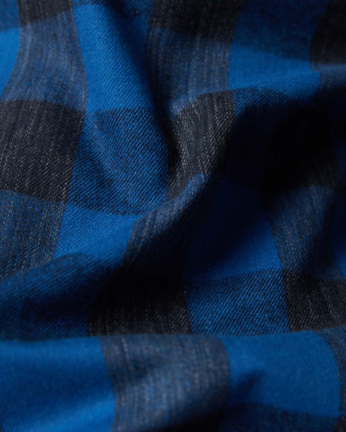 Japanese Flannel Checked Shirt - Blue