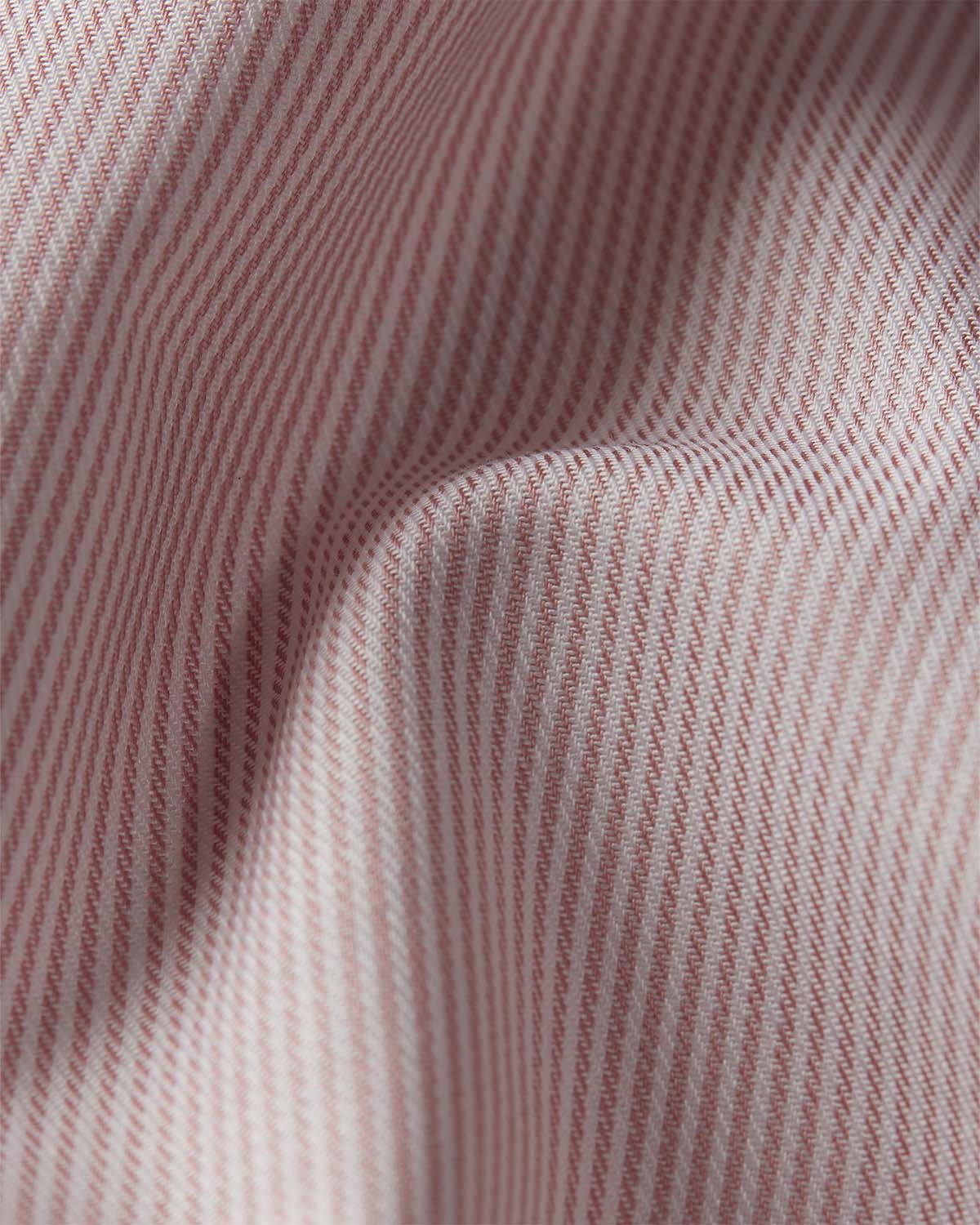 Serac Twill Pinstriped Shirt - Peach