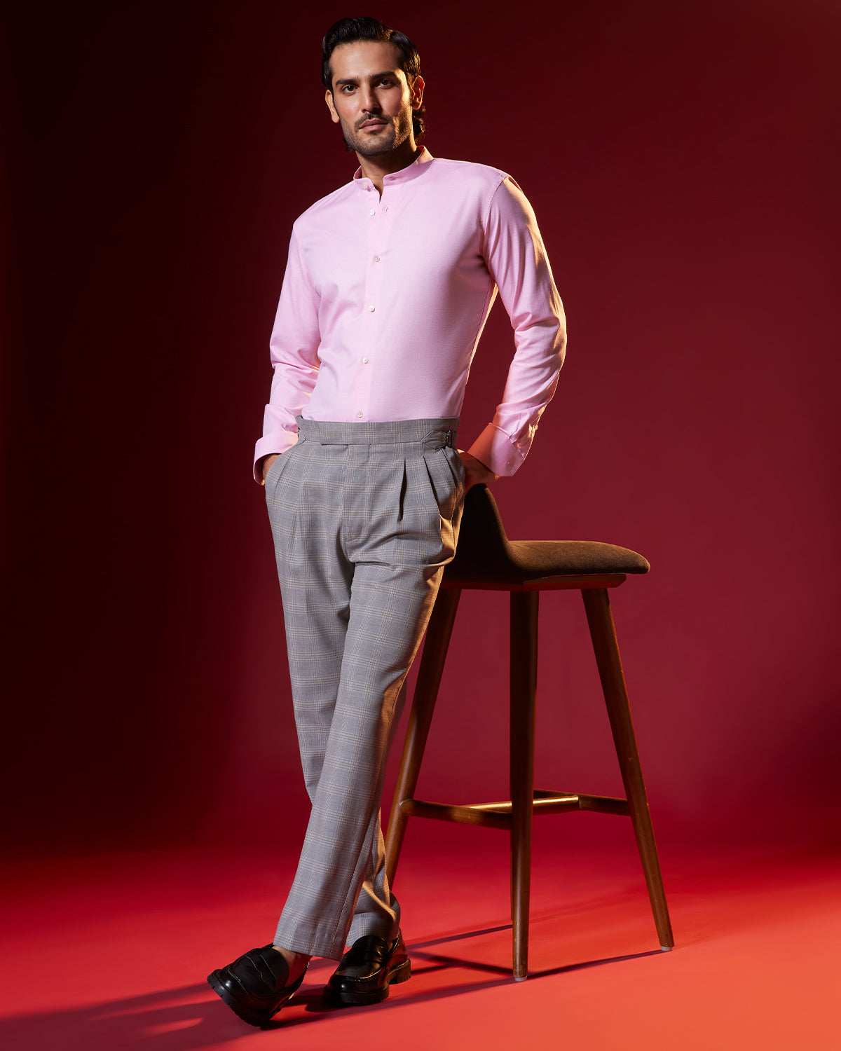 Veritas Slubby Twill Shirt - Pink