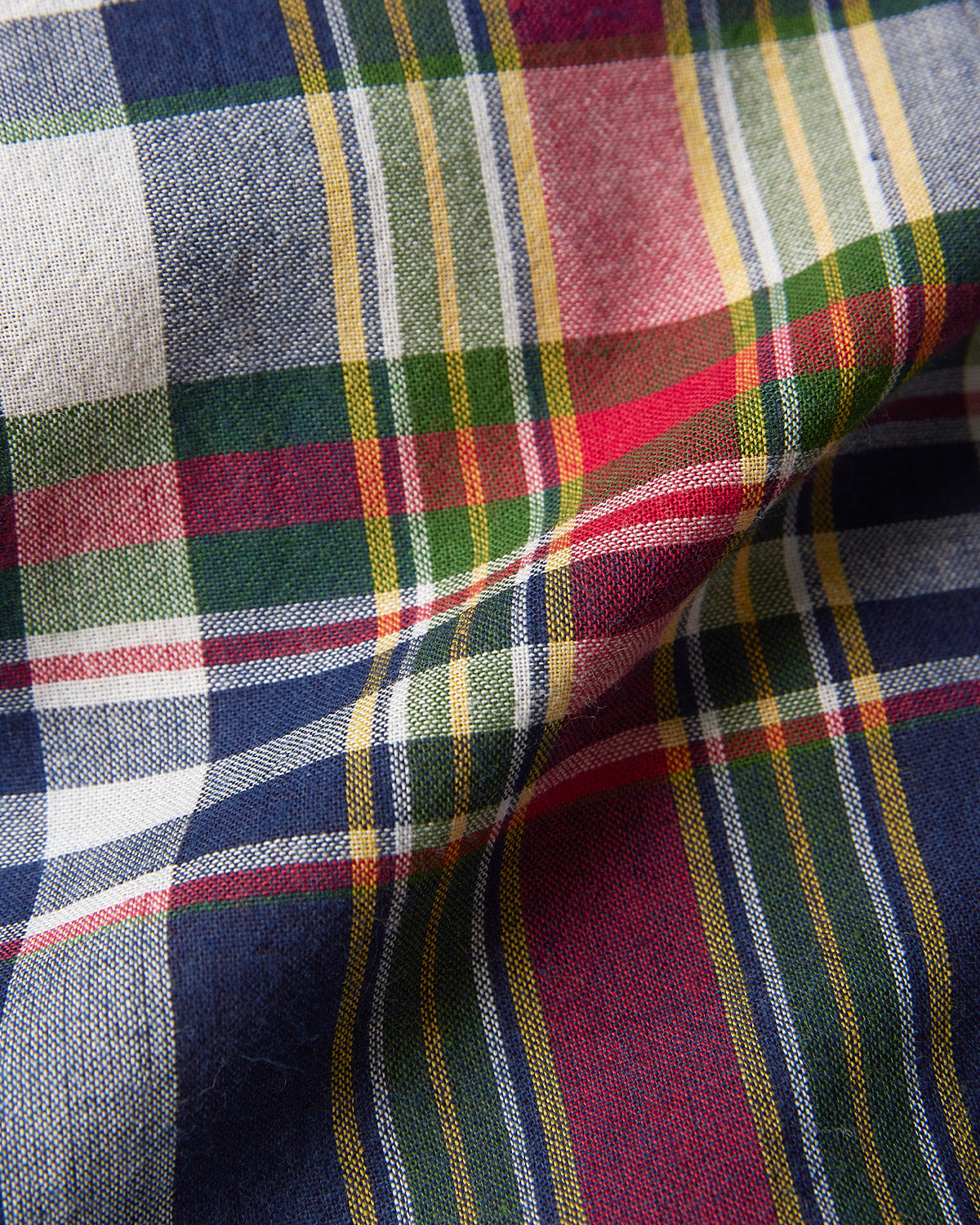 Japanese Cotton Checked Shirt - Multicoloured