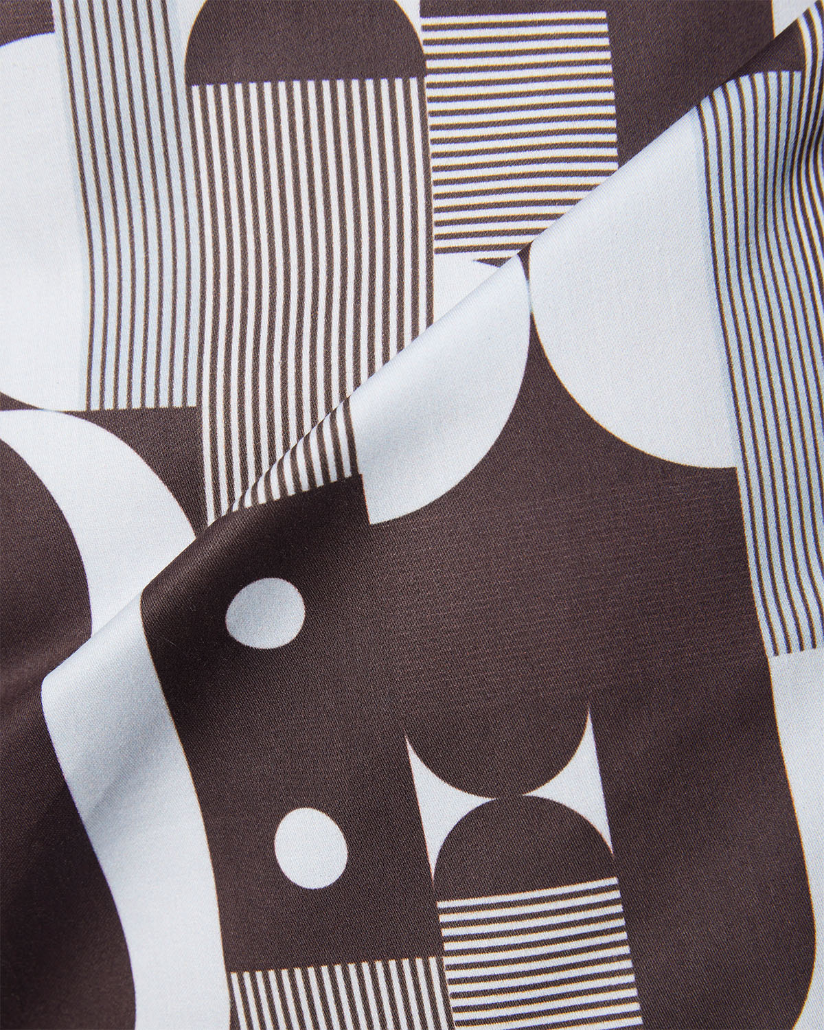 Line & Dot Printed Shirt - Black & White