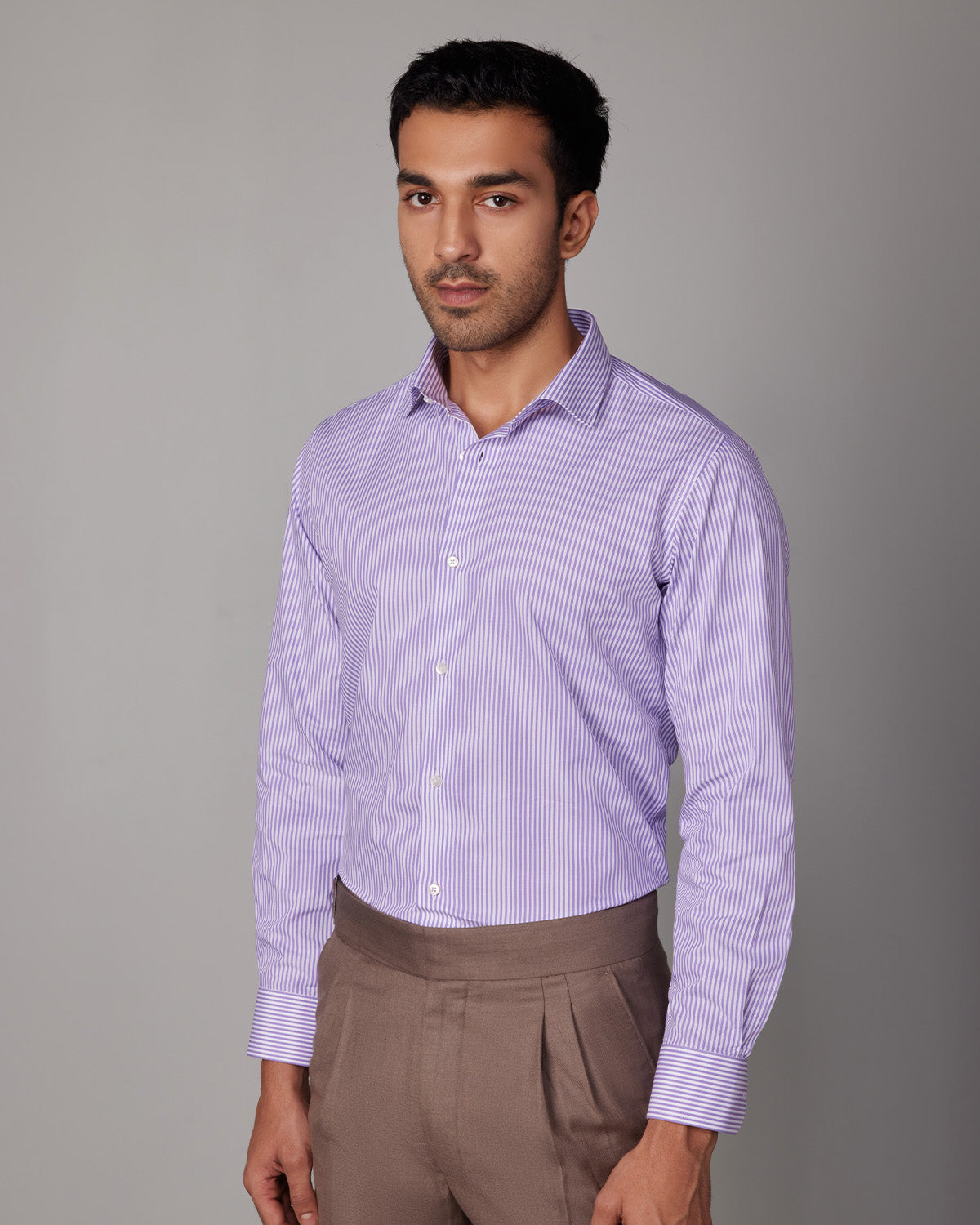 Bengal Striped Shirt - Purple