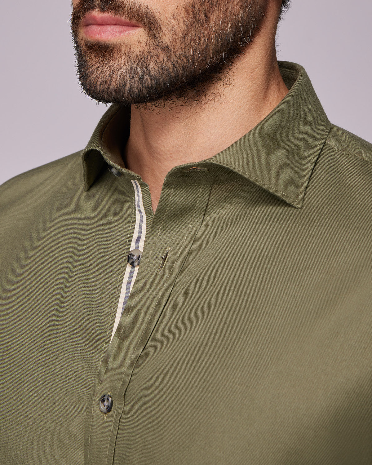 Brushed Twill Shirt - Green