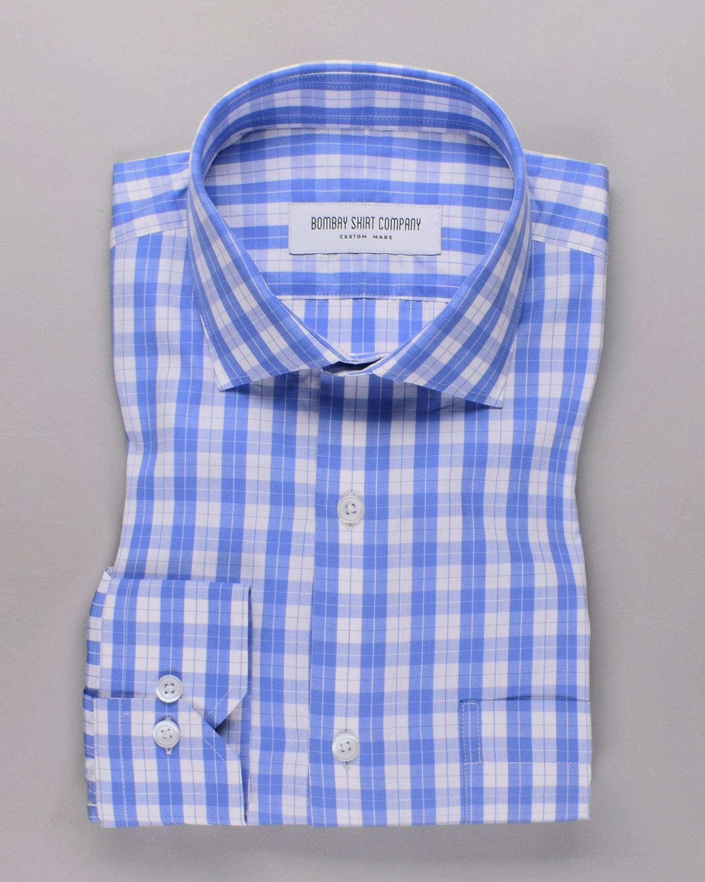 Cerulean Wash Checks Shirt