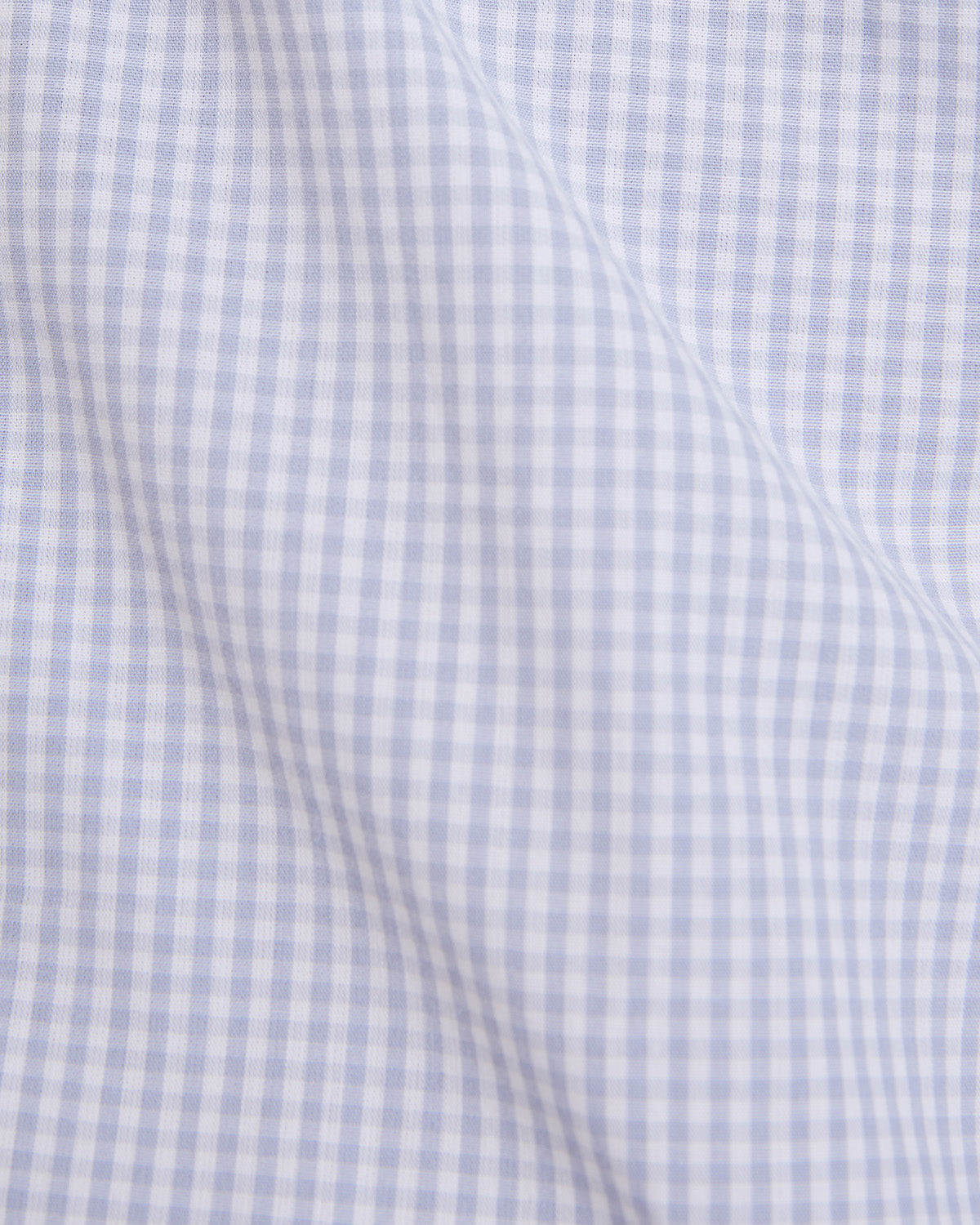 Cotton Gingham Checked Shirt - Grey