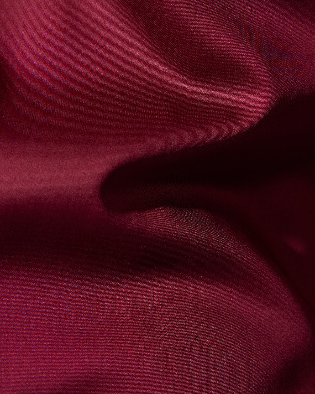 Cotton Satin Shirt - Maroon