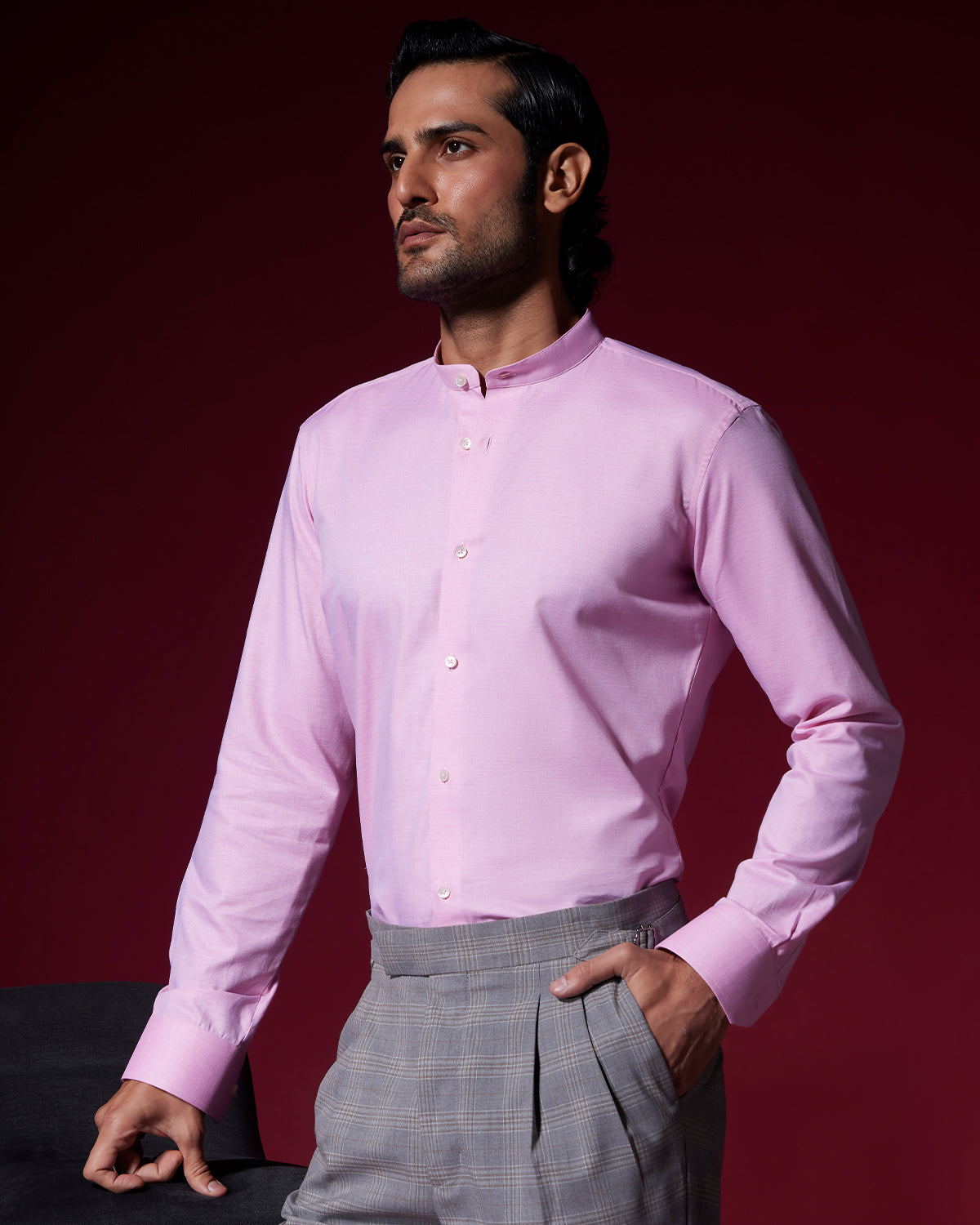 Veritas Slubby Twill Shirt - Pink