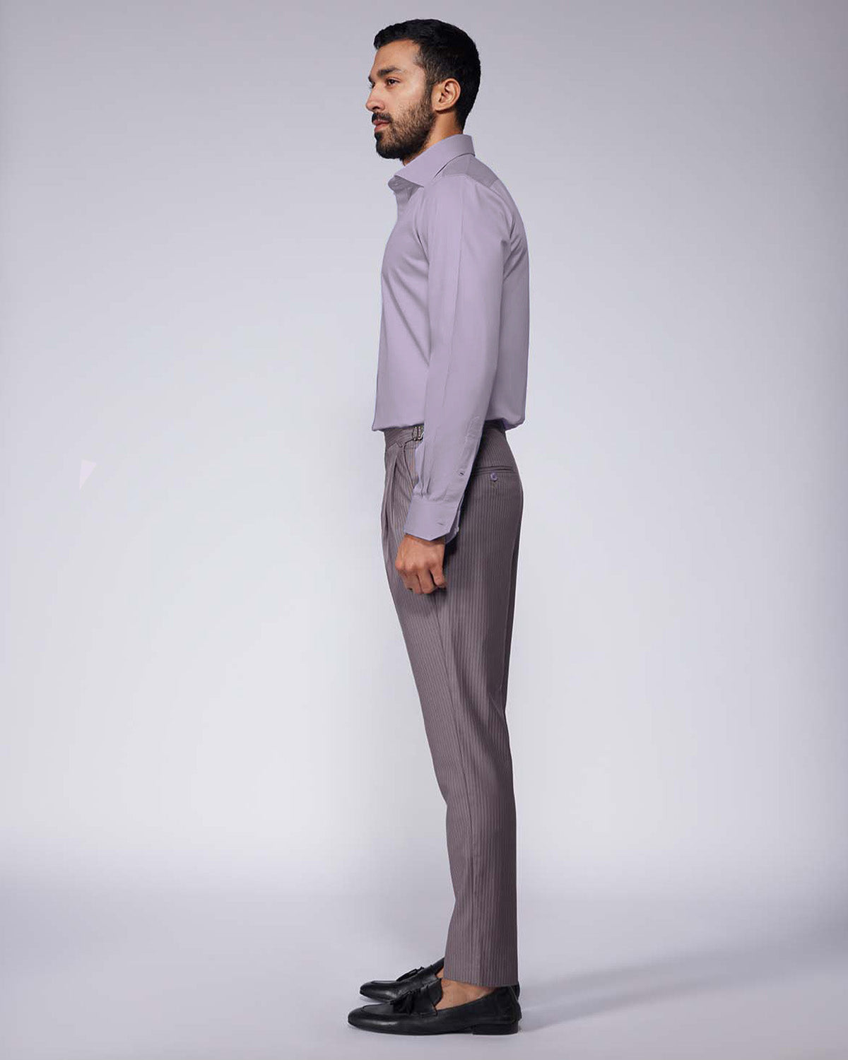 Cotton Twill Shirt - Light Purple