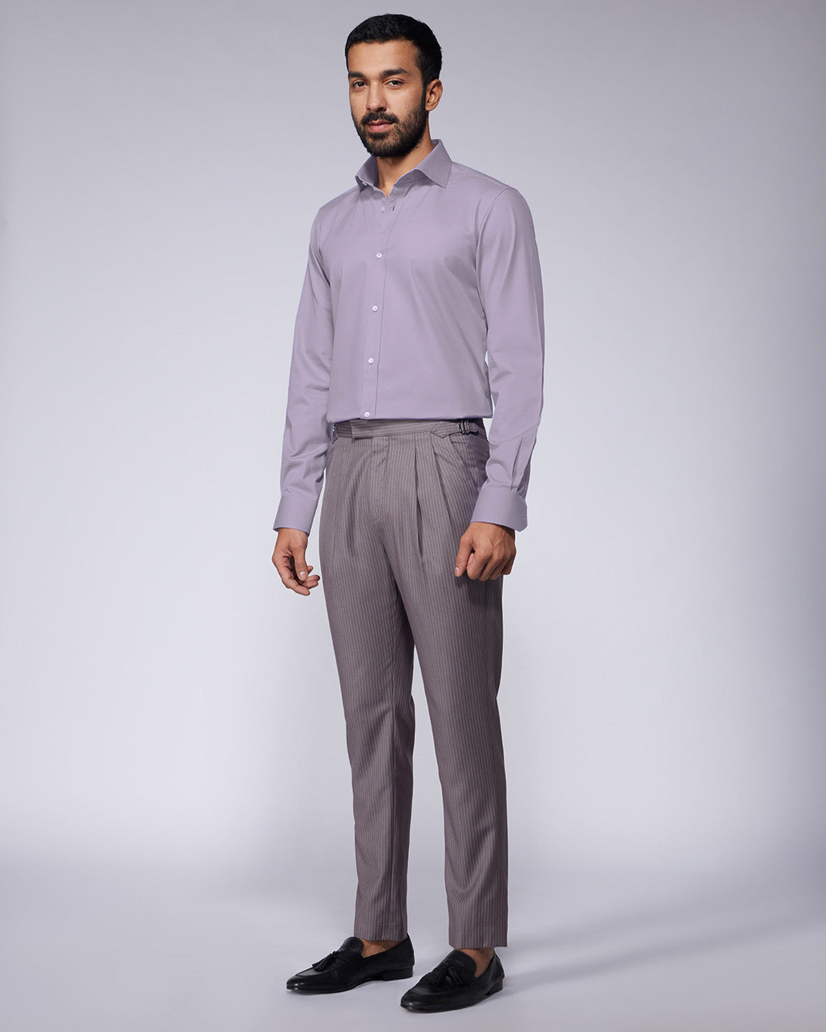 Cotton Twill Shirt - Light Purple