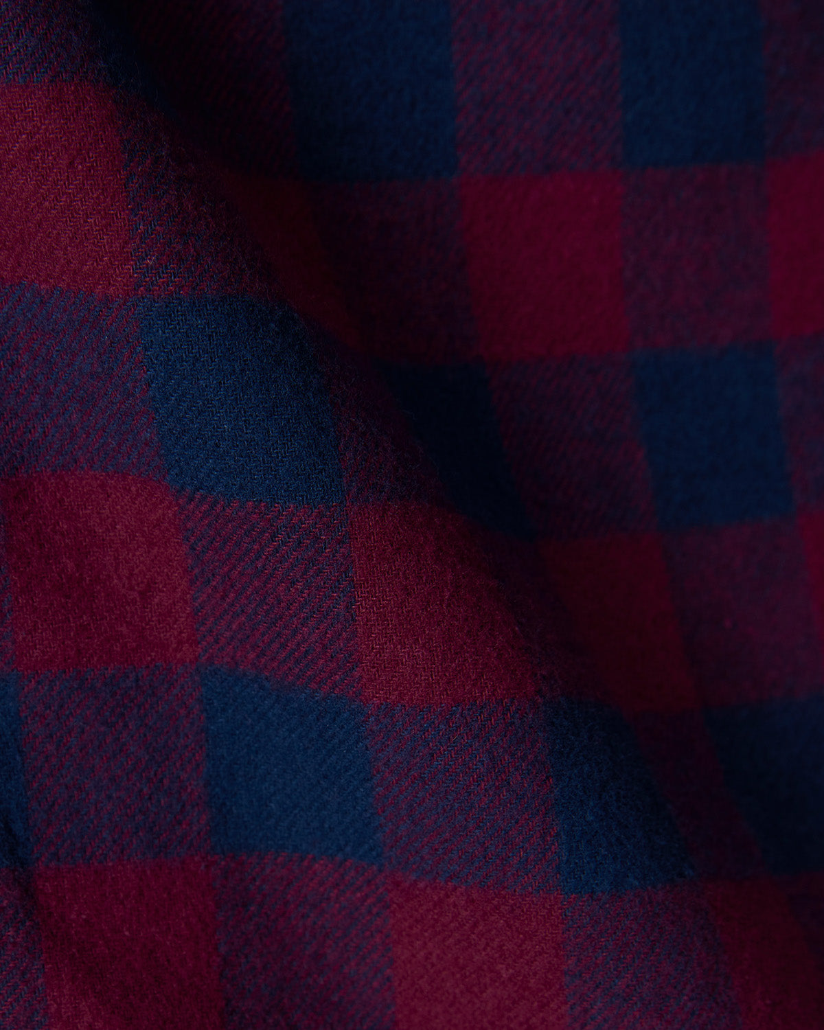 Flannel Checked Shirt - Maroon & Navy