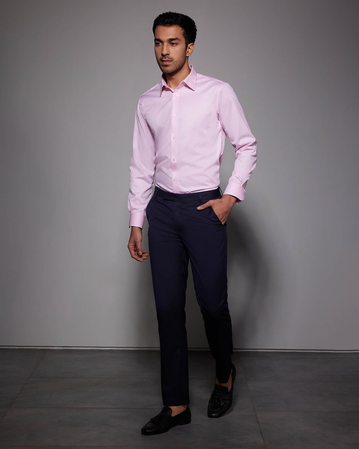 Luthai Wrinkle-Free Twill Shirt - Pink