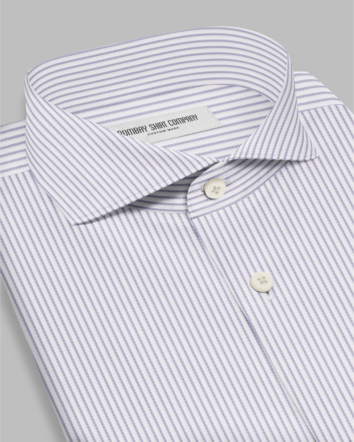 Icarus Poplin Striped Shirt - Purple
