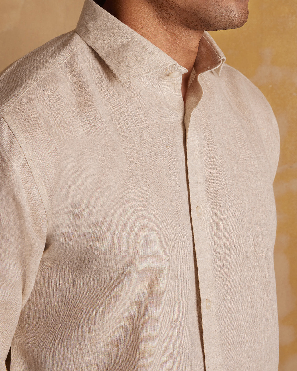 Soft Washed Linen Shirt - Ecru