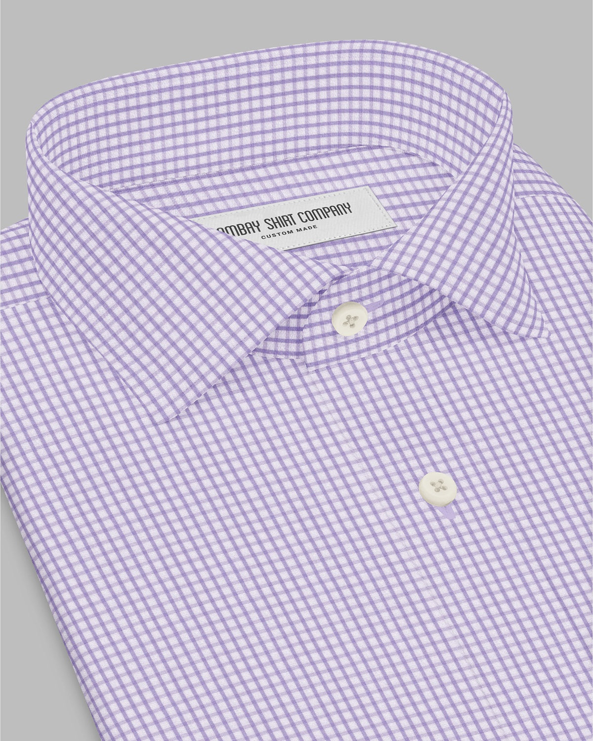 Clarion Gingham Checked Shirt - Purple