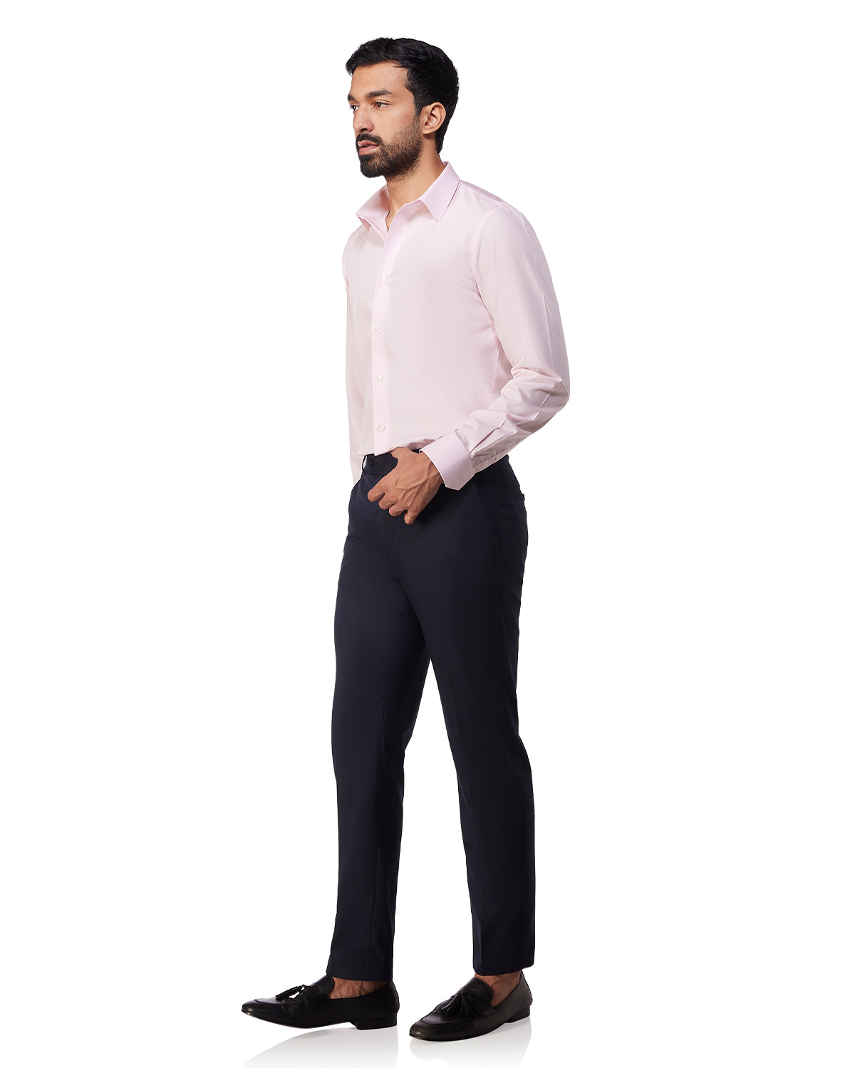 Easy-Care Cotton Poplin Shirt - Pink