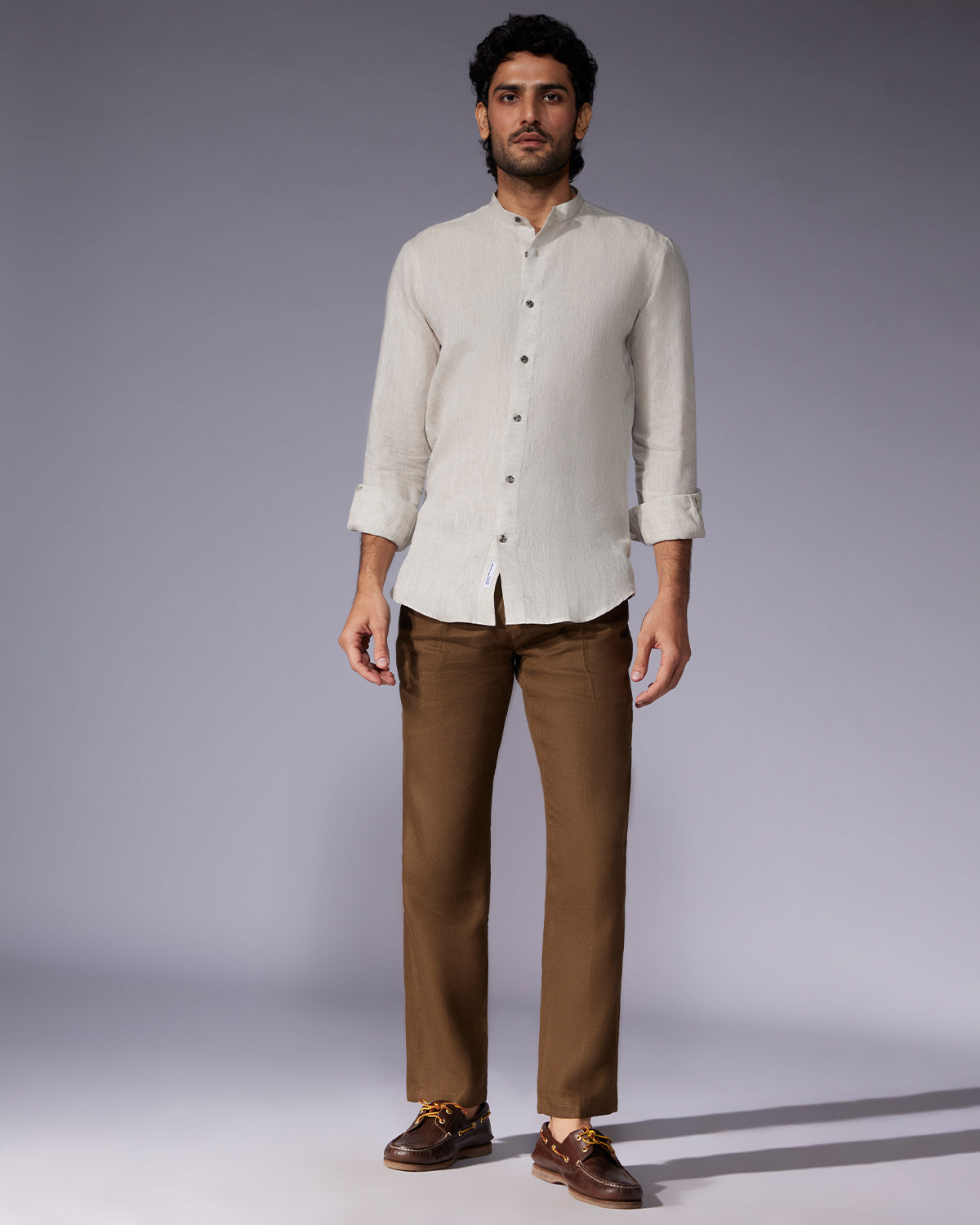 100% Linen Shirt - Ecru