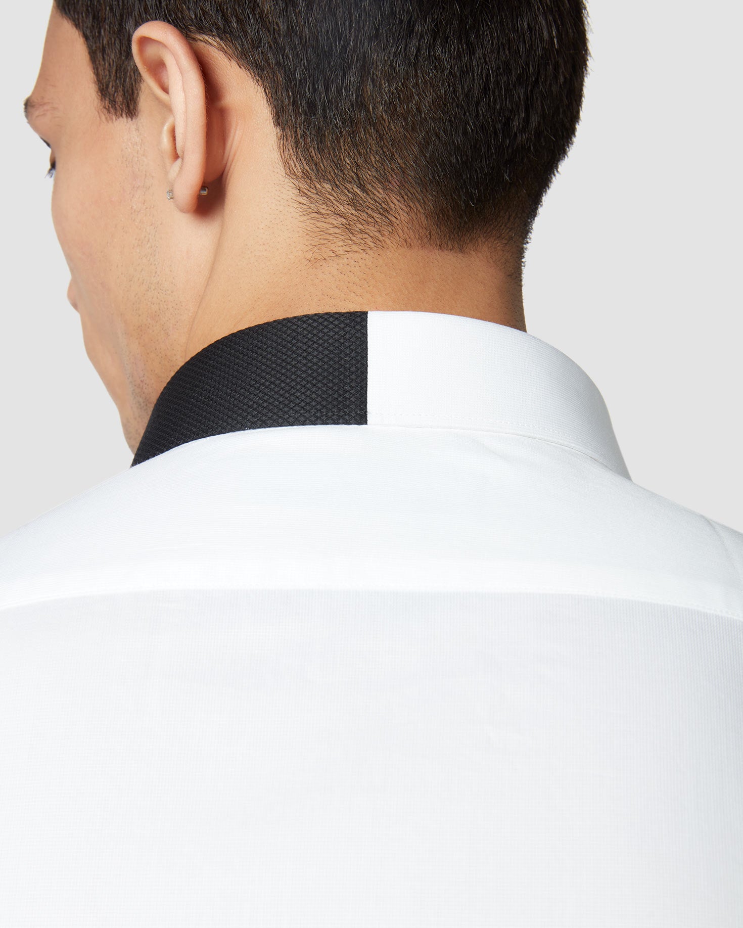 Soktas Contrast Collar Shirt - White