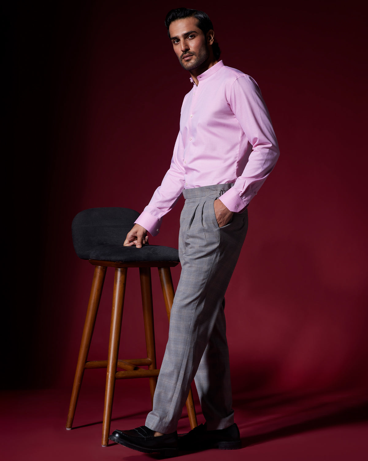 Veritas Slubby Twill Shirt - Pink