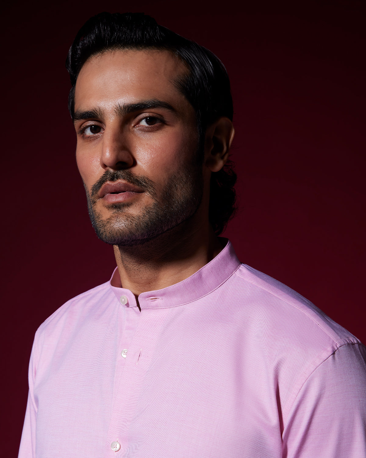 Veritas Slubby Twill Shirt - Pink