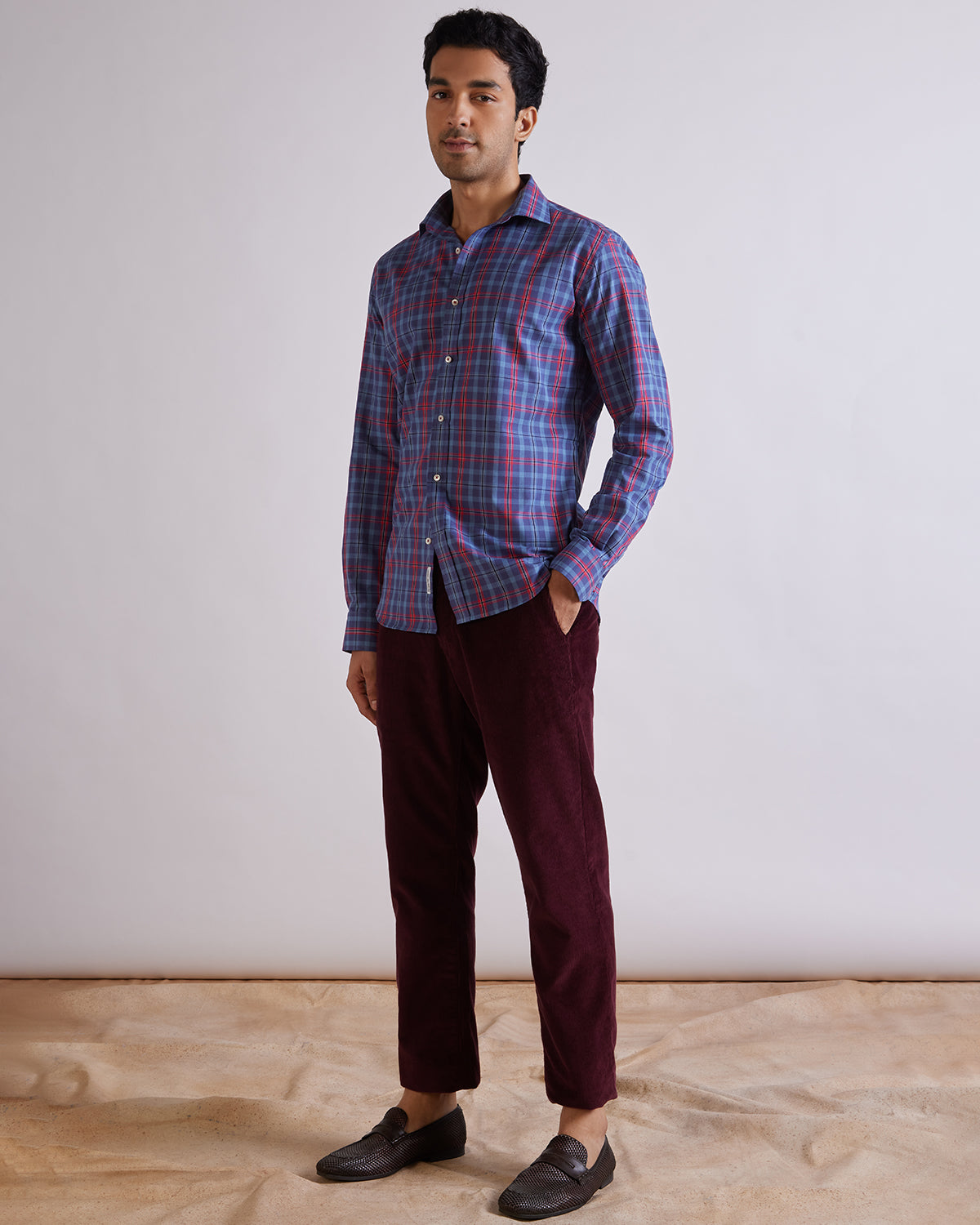 Somelos Red Isle Checked Shirt