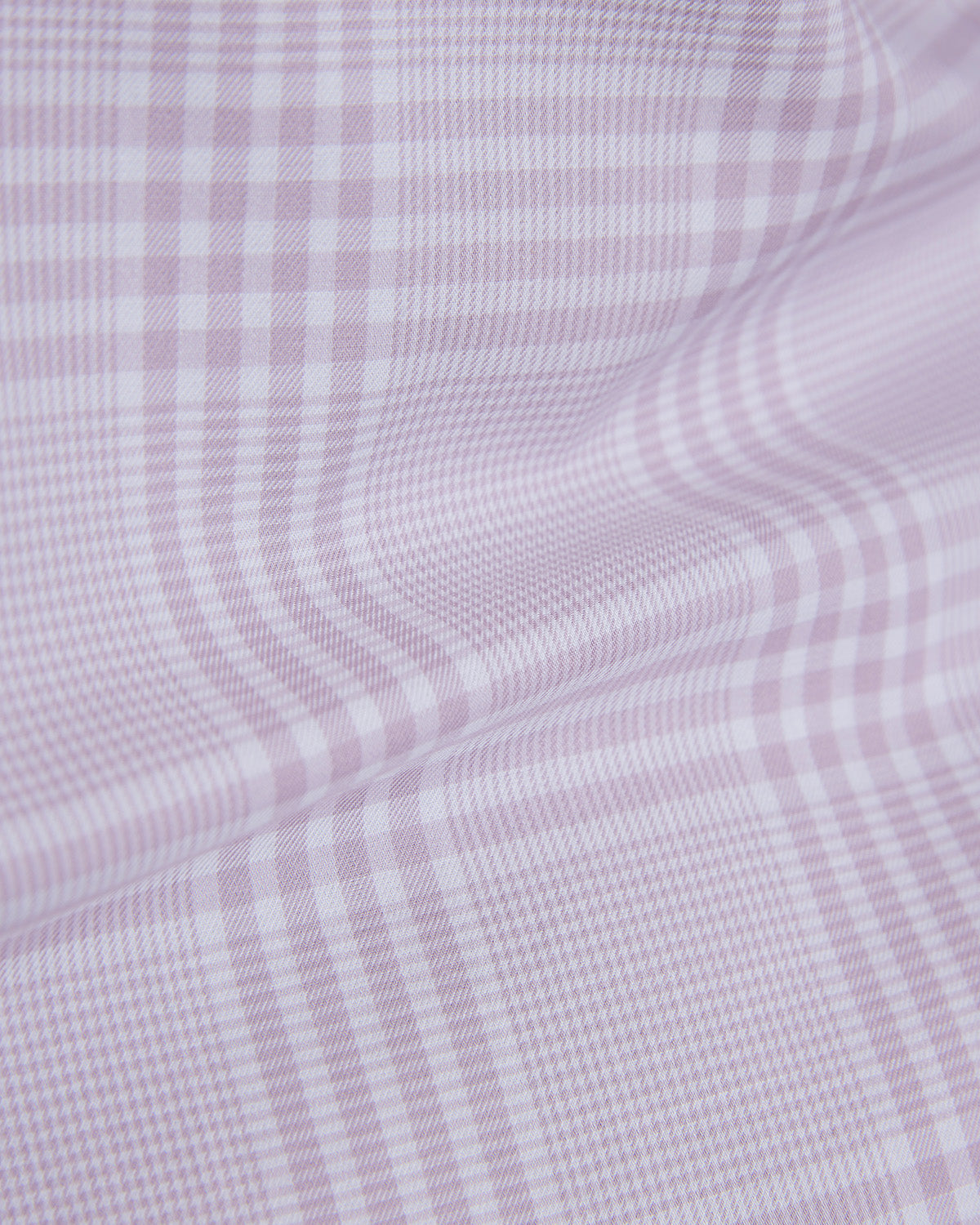 Glen Plaid Dobby Checked Shirt - Pink