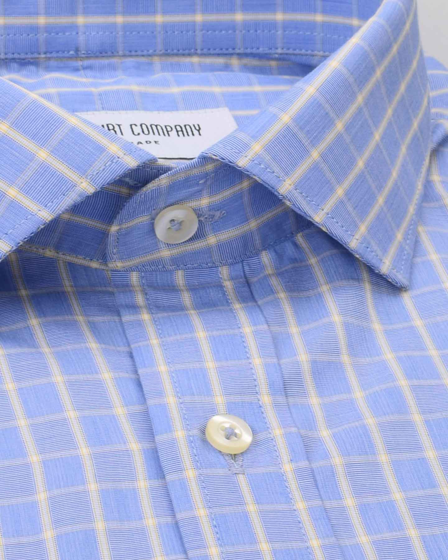 Wrinkle Resistant Lemon Checks Shirt