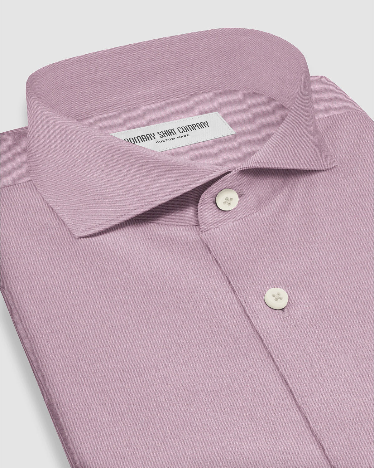 Ellara Herringbone Shirt - Pink