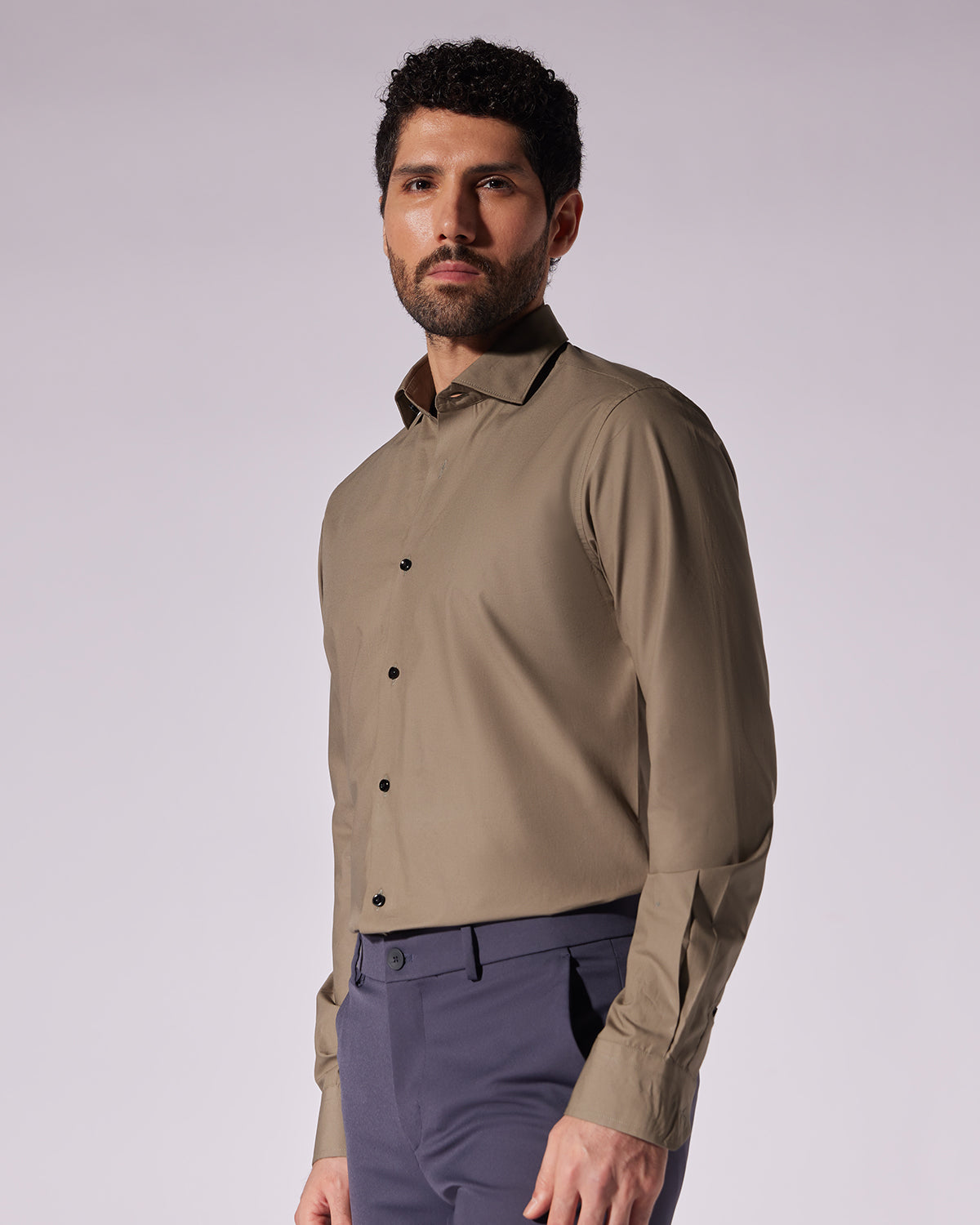 Lightweight Poplin Shirt - Green