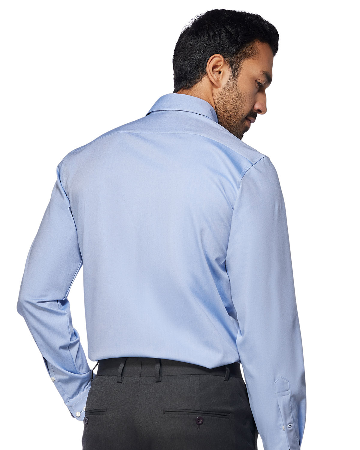 4-Way Stretch Oxford Shirt - Blue