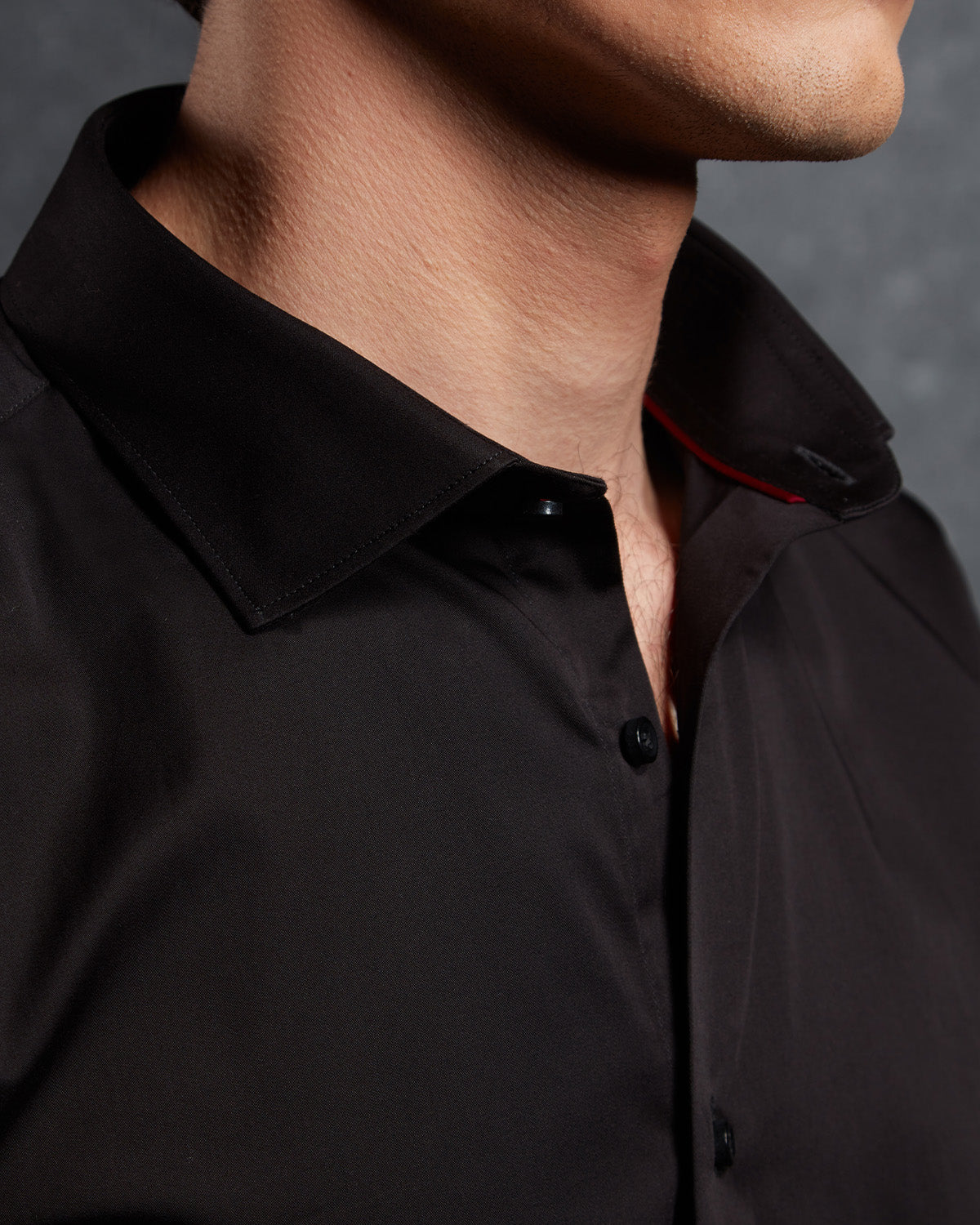 Soktas Satin Shirt - Black